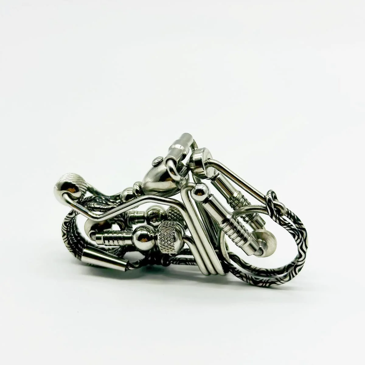 Threaded Handmade Motorcycle Keychain