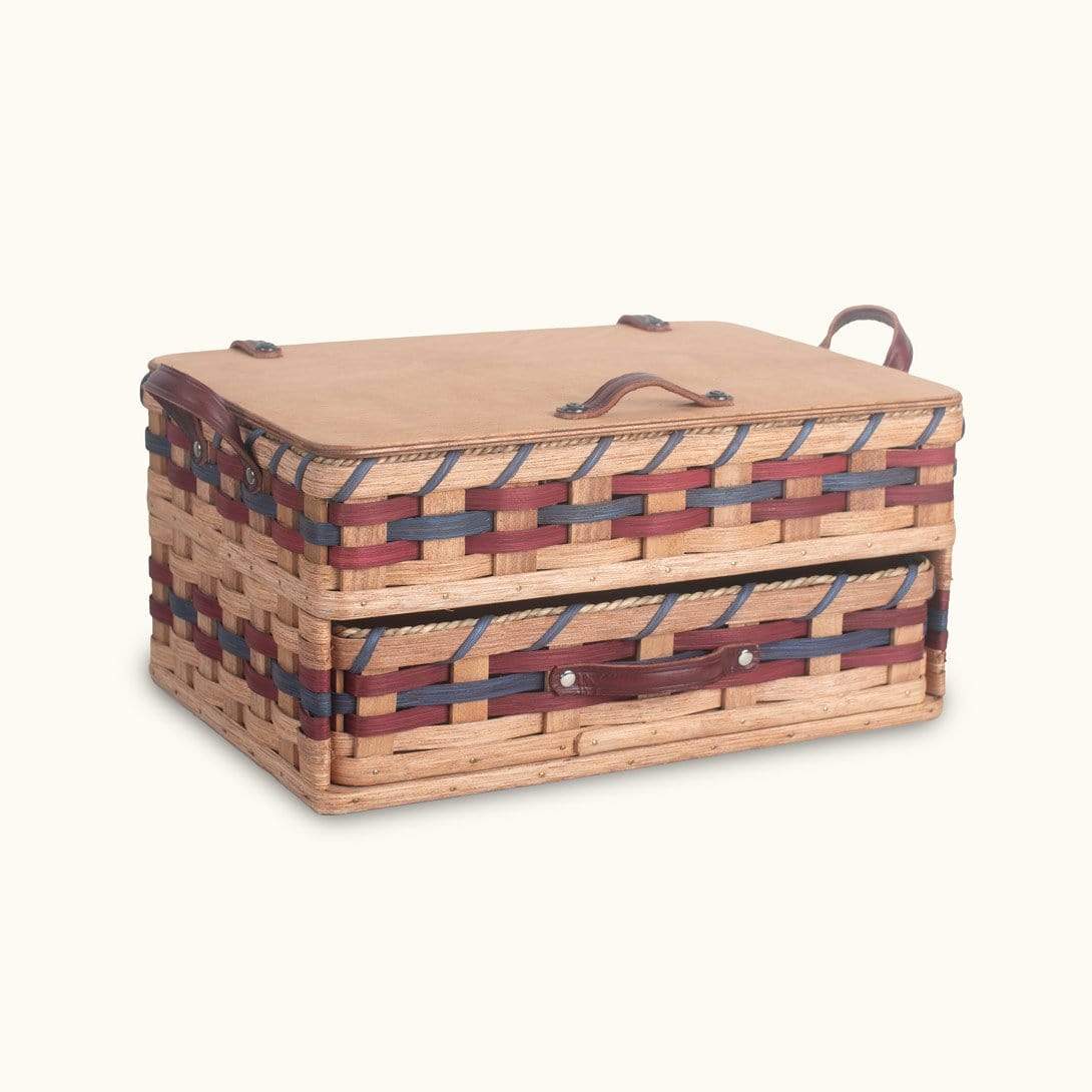 Large Sewing & Craft Basket | Sewing Organizer Box w/Drawer