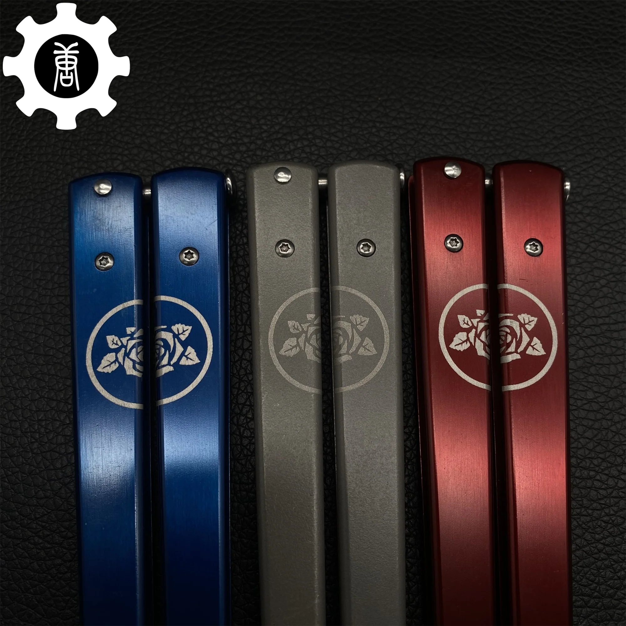 TF2 Black Rose Balisong Black Rose Butterfly Knife Replica IRL