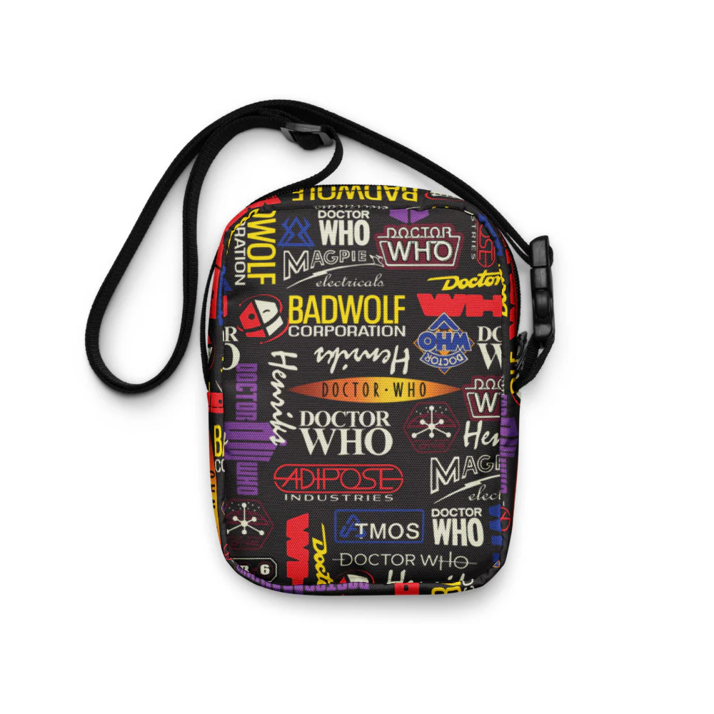 Doctor Who Logo Patterned Crossbody Bag