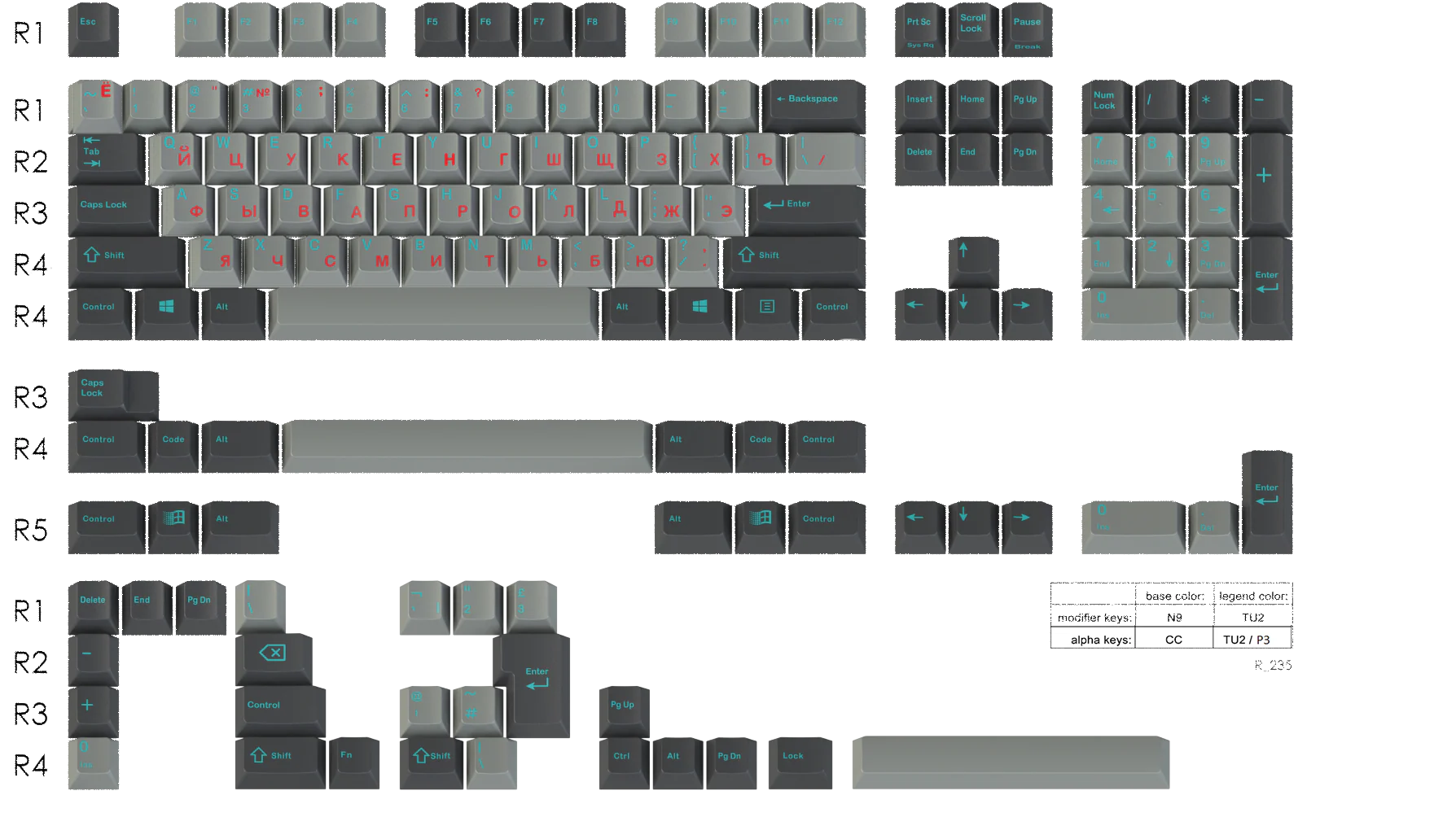 Sky Dolch with Cyrillic Sub-Legends