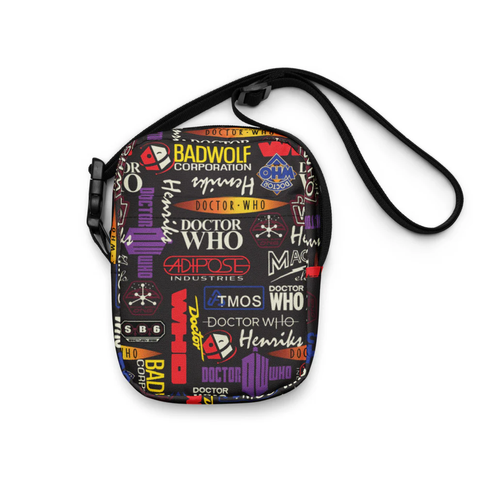Doctor Who Logo Patterned Crossbody Bag