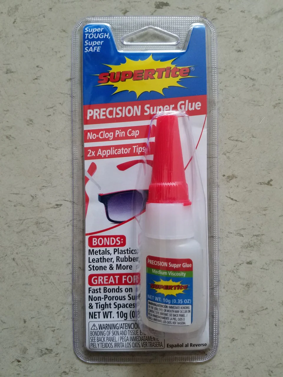 Ref-1005 Supertite Instant Super Glue Precision Bottle- 10g (0.35oz) - PinCap