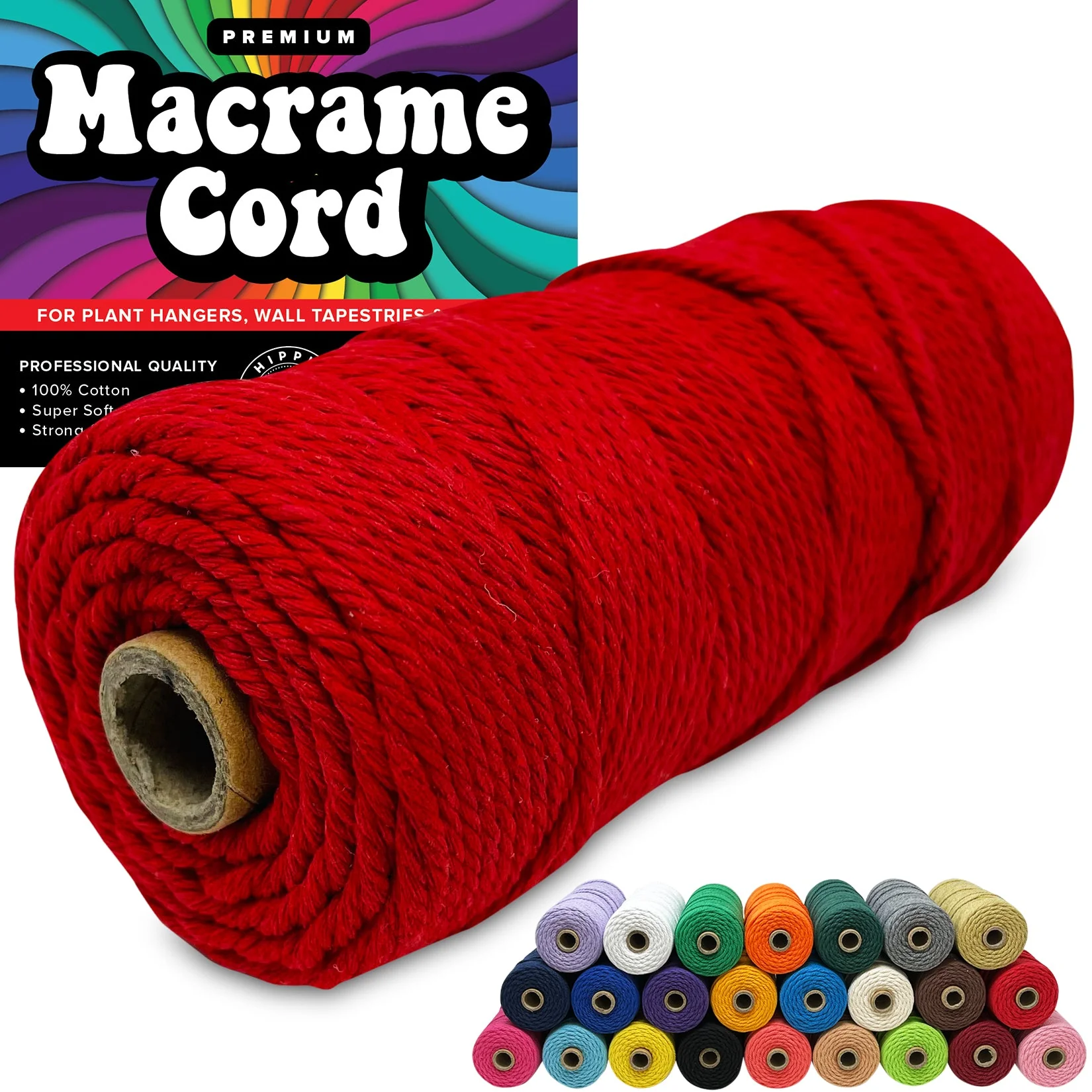 100% Cotton Macrame 3mm Cord