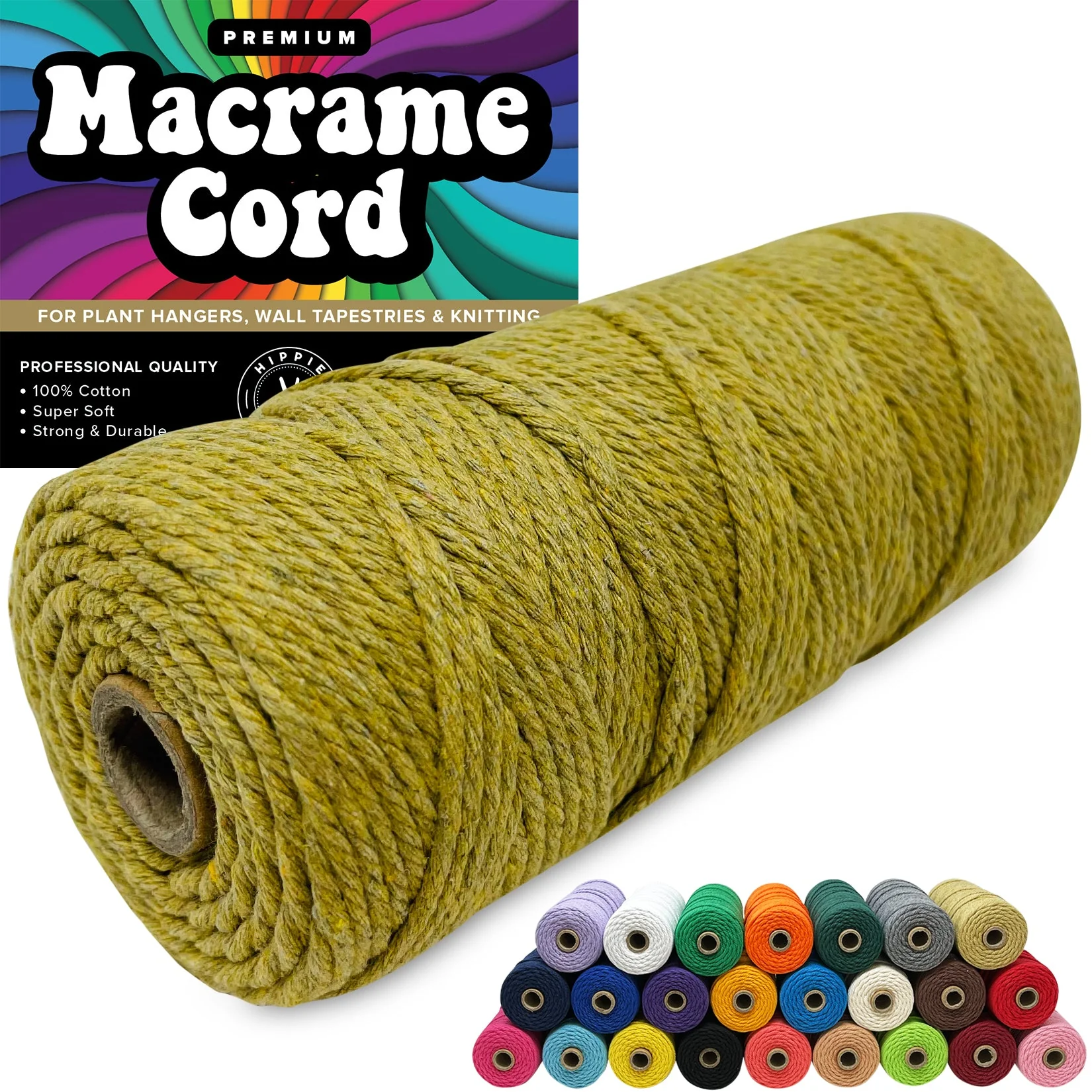 100% Cotton Macrame 3mm Cord