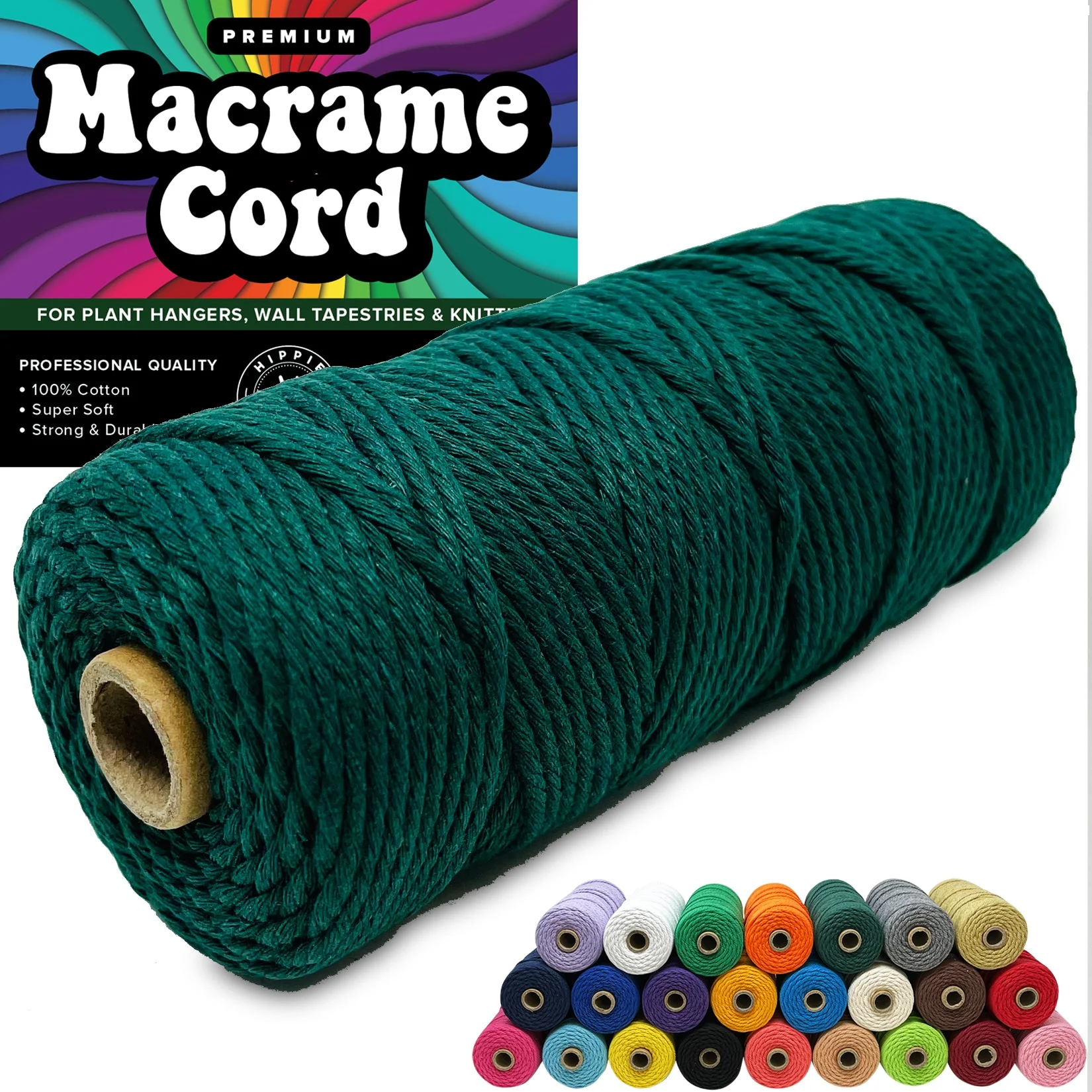 100% Cotton Macrame 3mm Cord