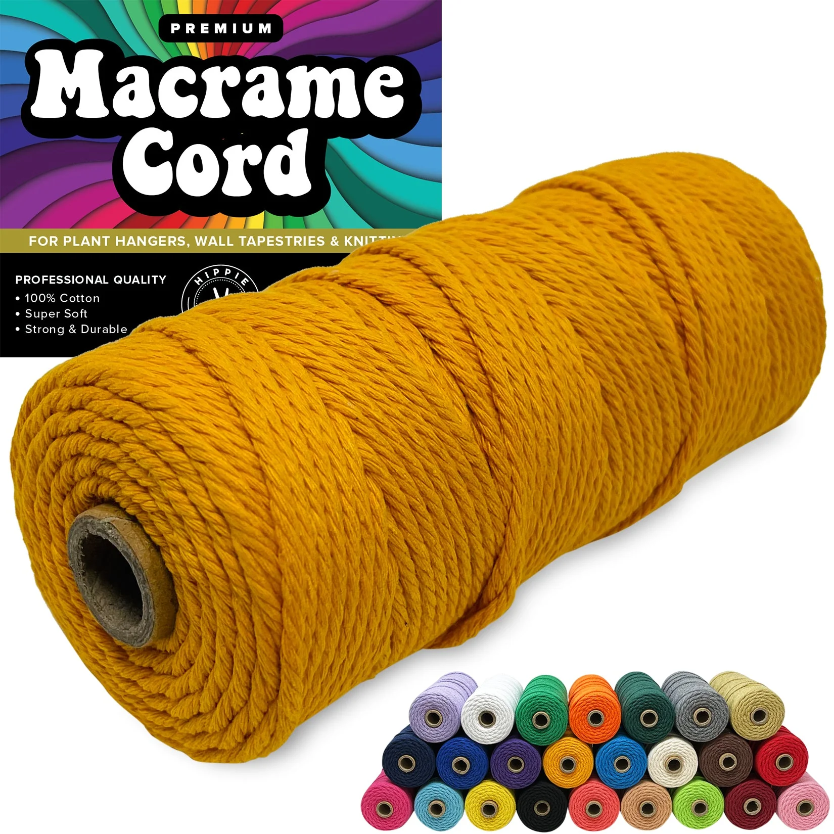 100% Cotton Macrame 3mm Cord