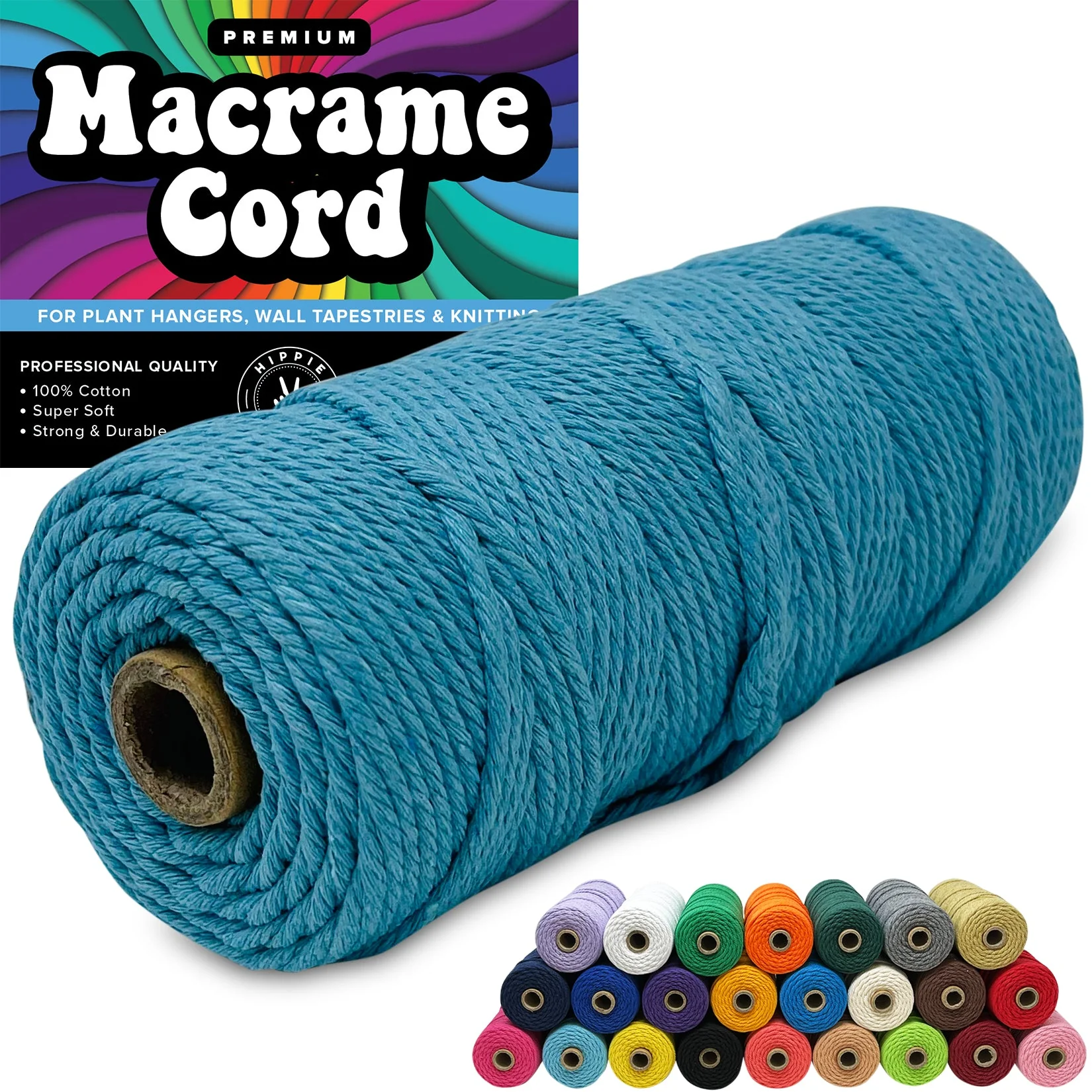 100% Cotton Macrame 3mm Cord