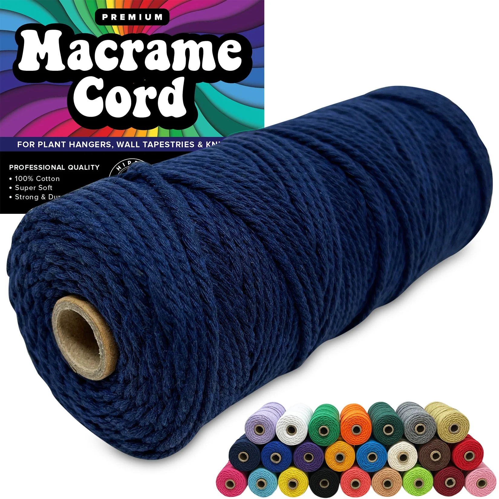 100% Cotton Macrame 3mm Cord