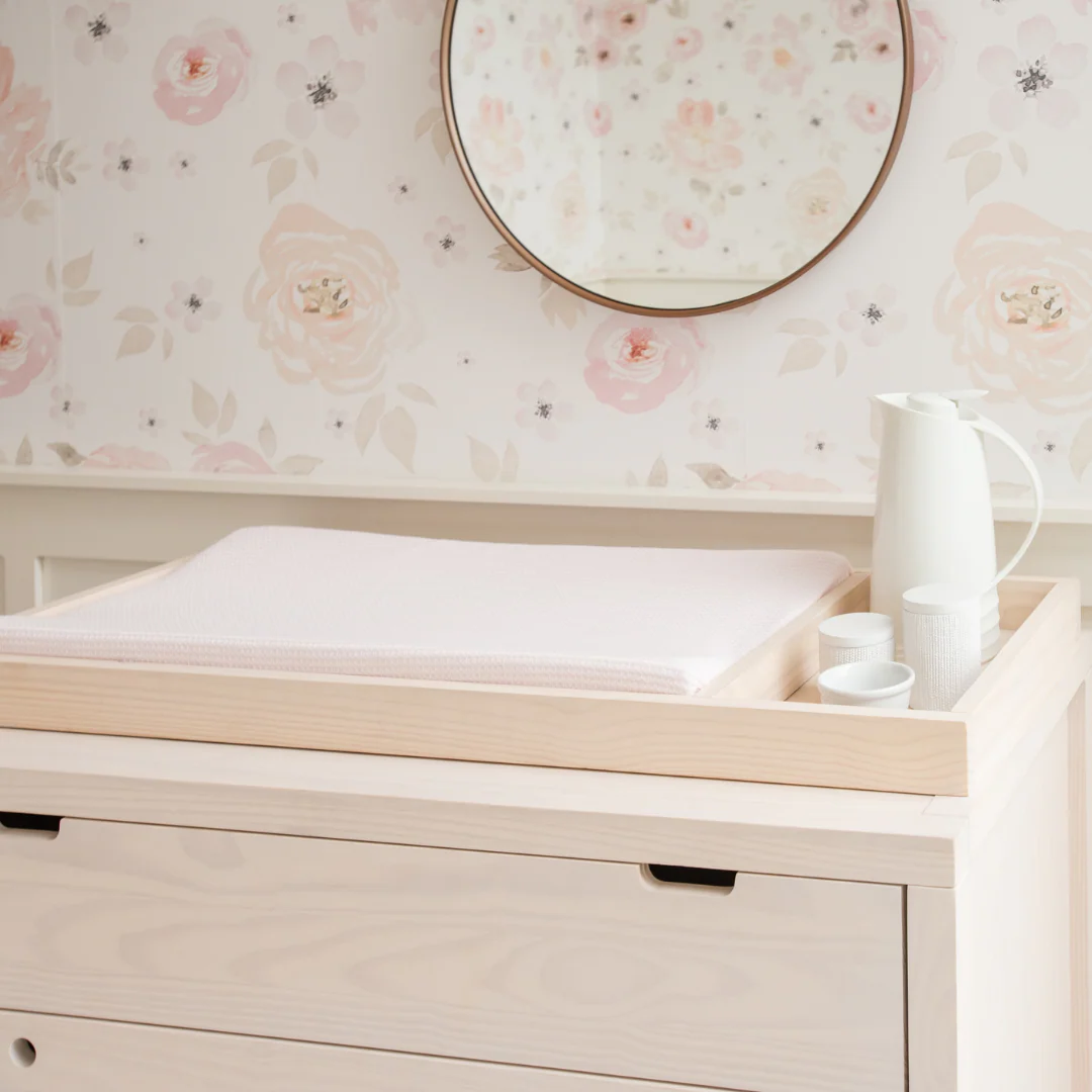 Retro Changing Tray in Natural Washed