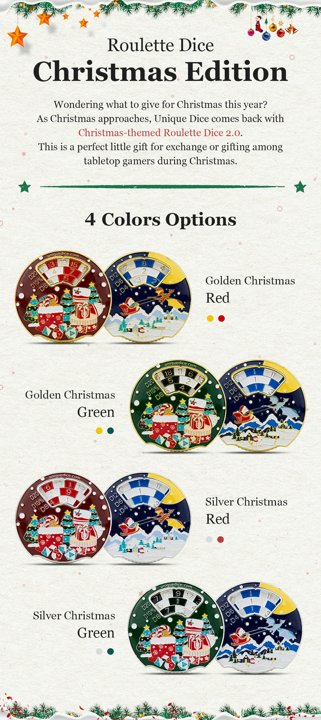 Roulette Dice Christmas Collector's Edition