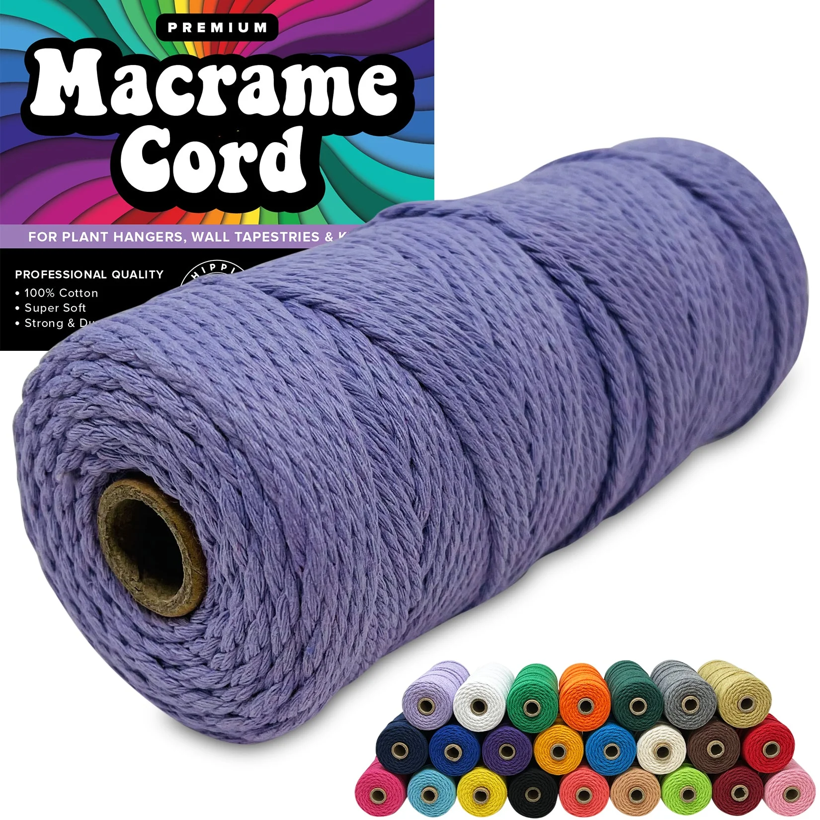 100% Cotton Macrame 3mm Cord