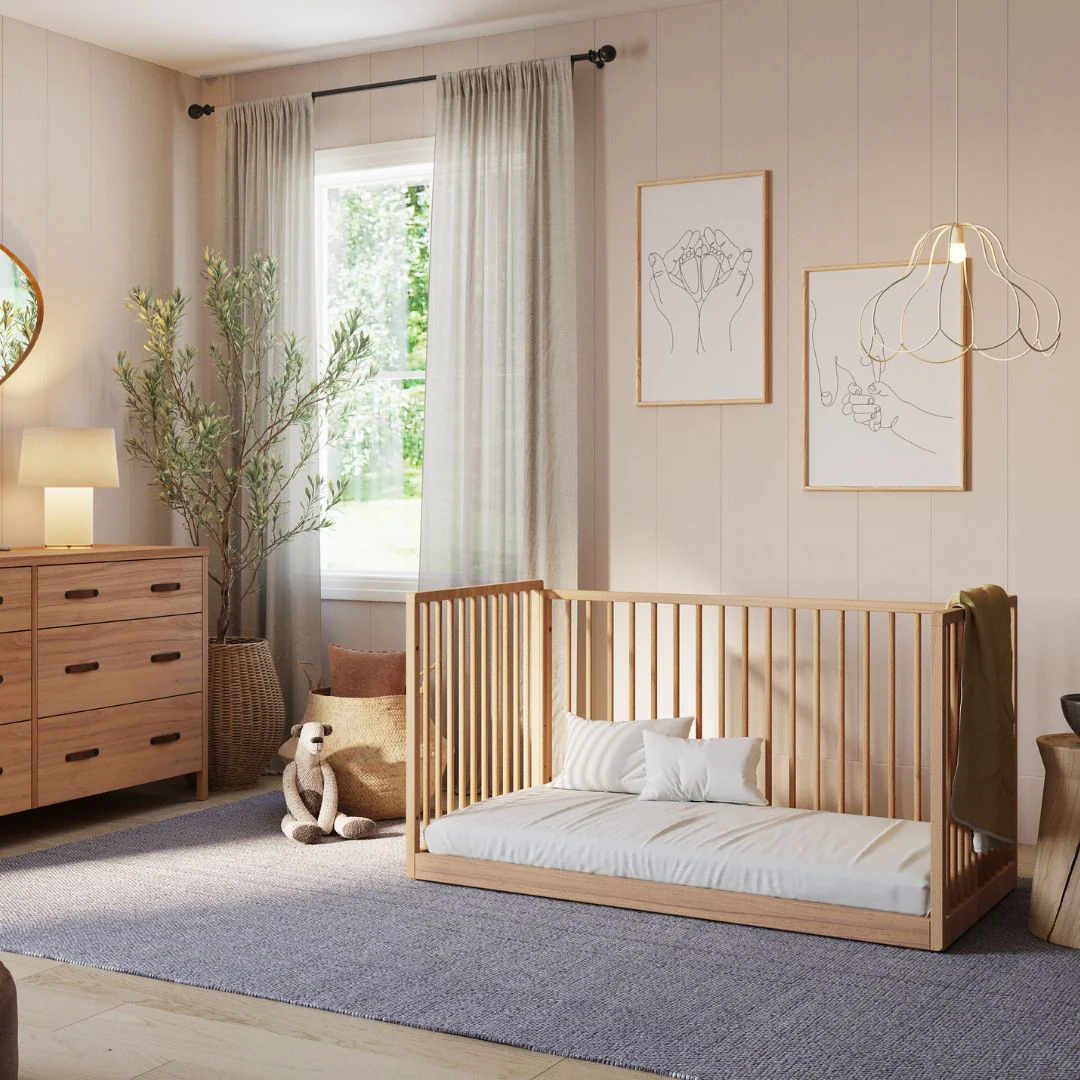 Cali Convertible Crib 4 in 1 in Hazelnut