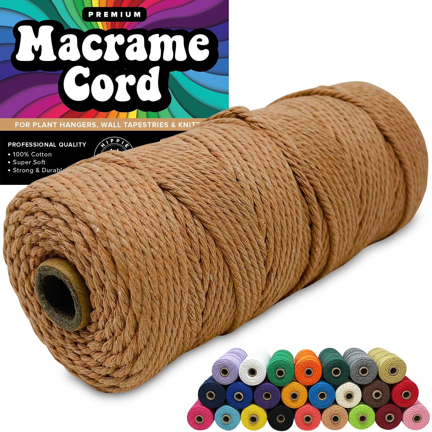 100% Cotton Macrame 3mm Cord