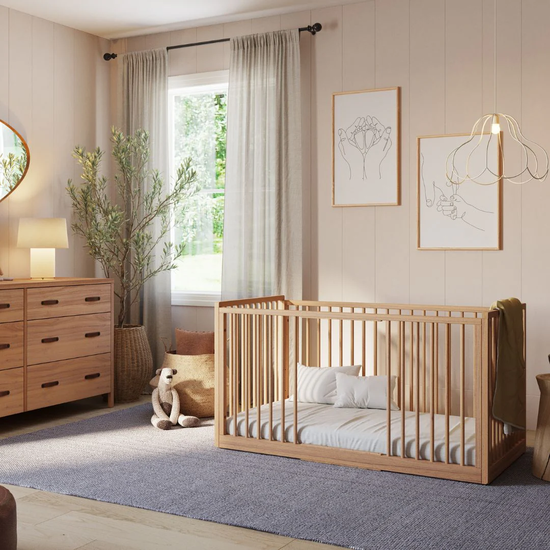 Cali Convertible Crib 4 in 1 in Hazelnut