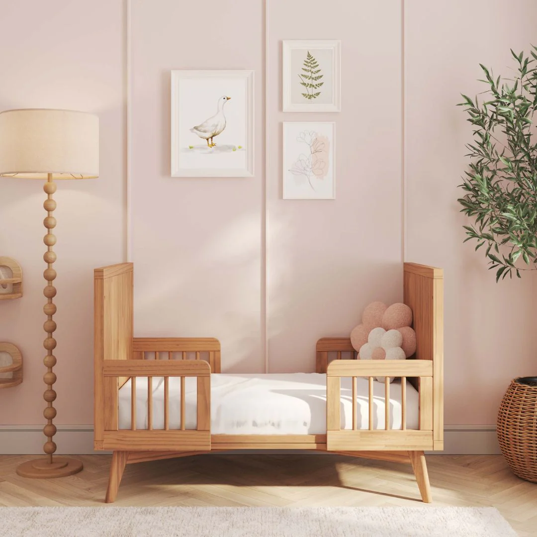 Retro Convertible Crib in Hazelnut