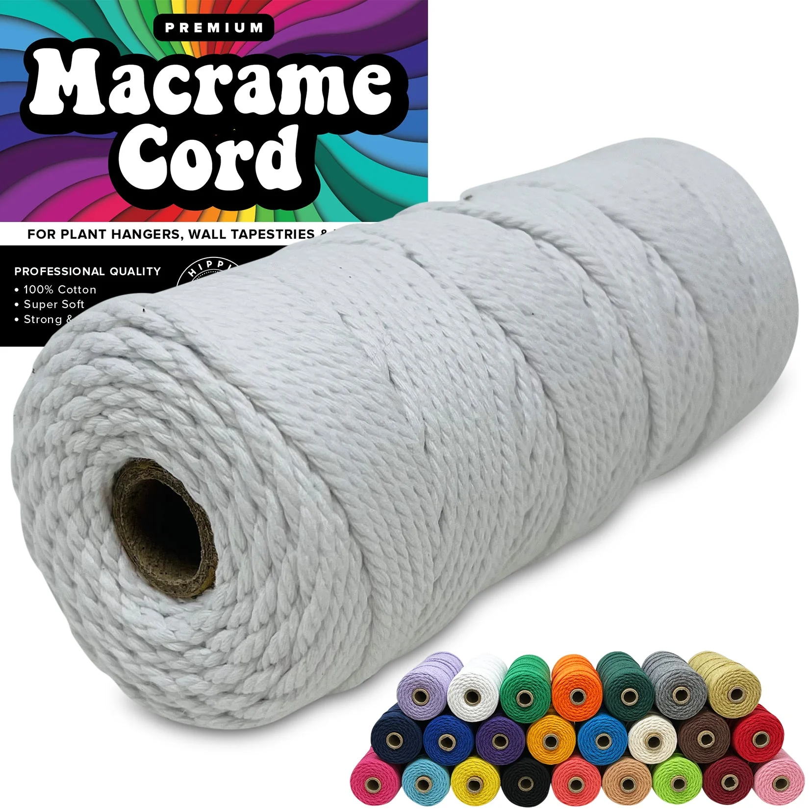 100% Cotton Macrame 3mm Cord