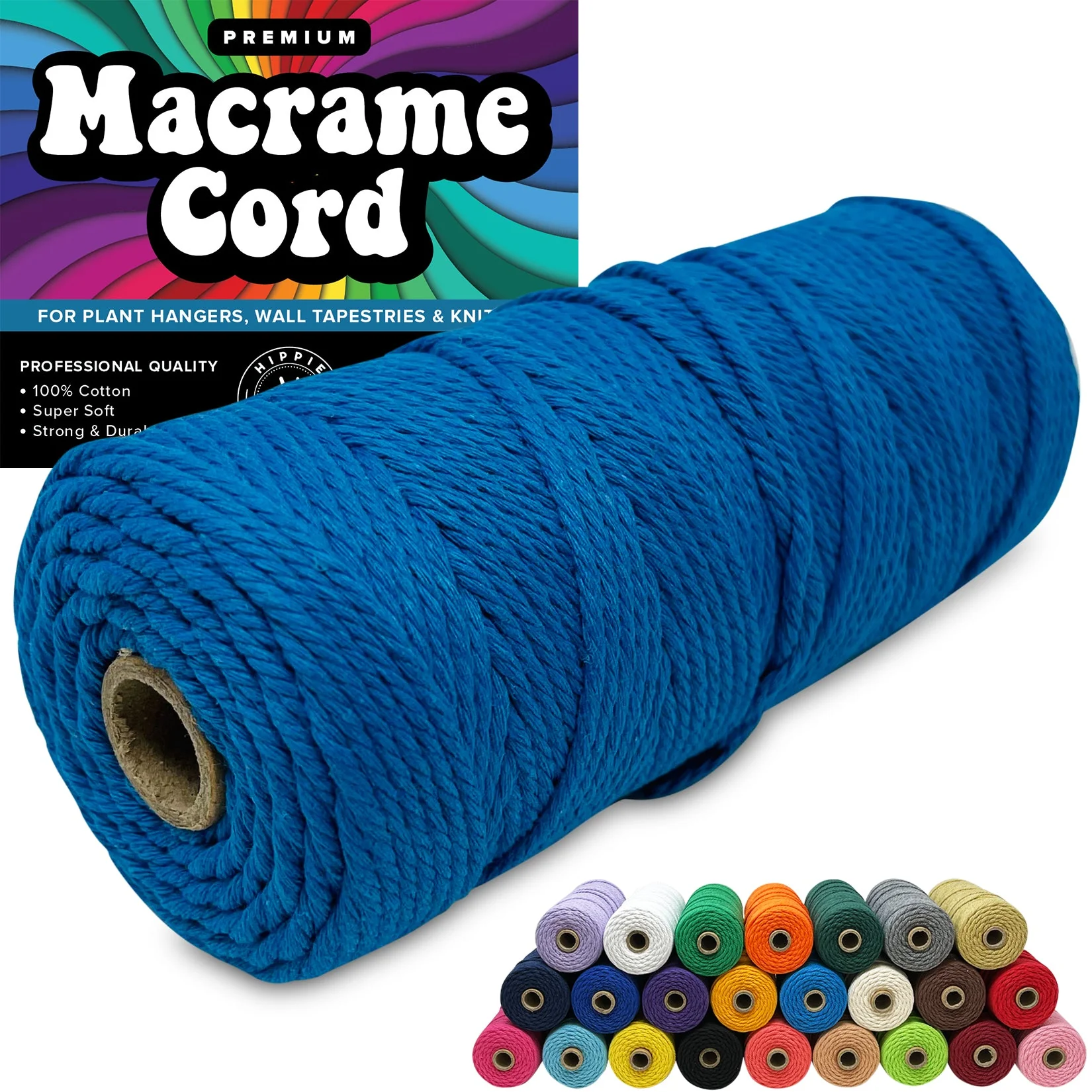 100% Cotton Macrame 3mm Cord