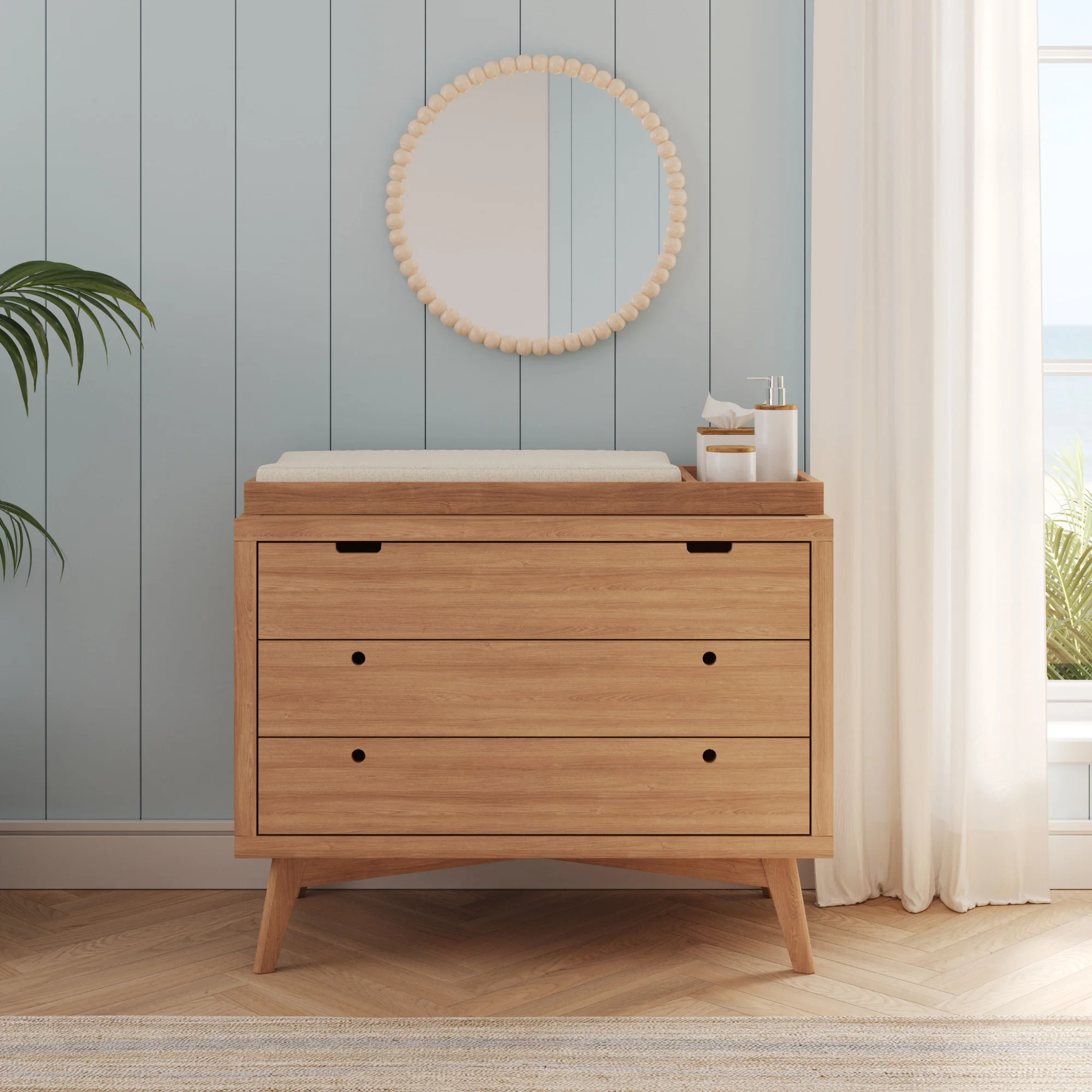 Retro 3 Drawer Dresser in Hazelnut