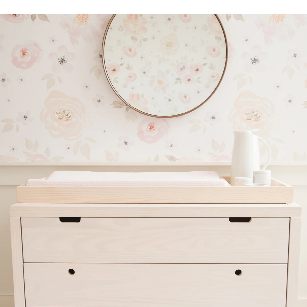 Retro Changing Tray in Natural Washed