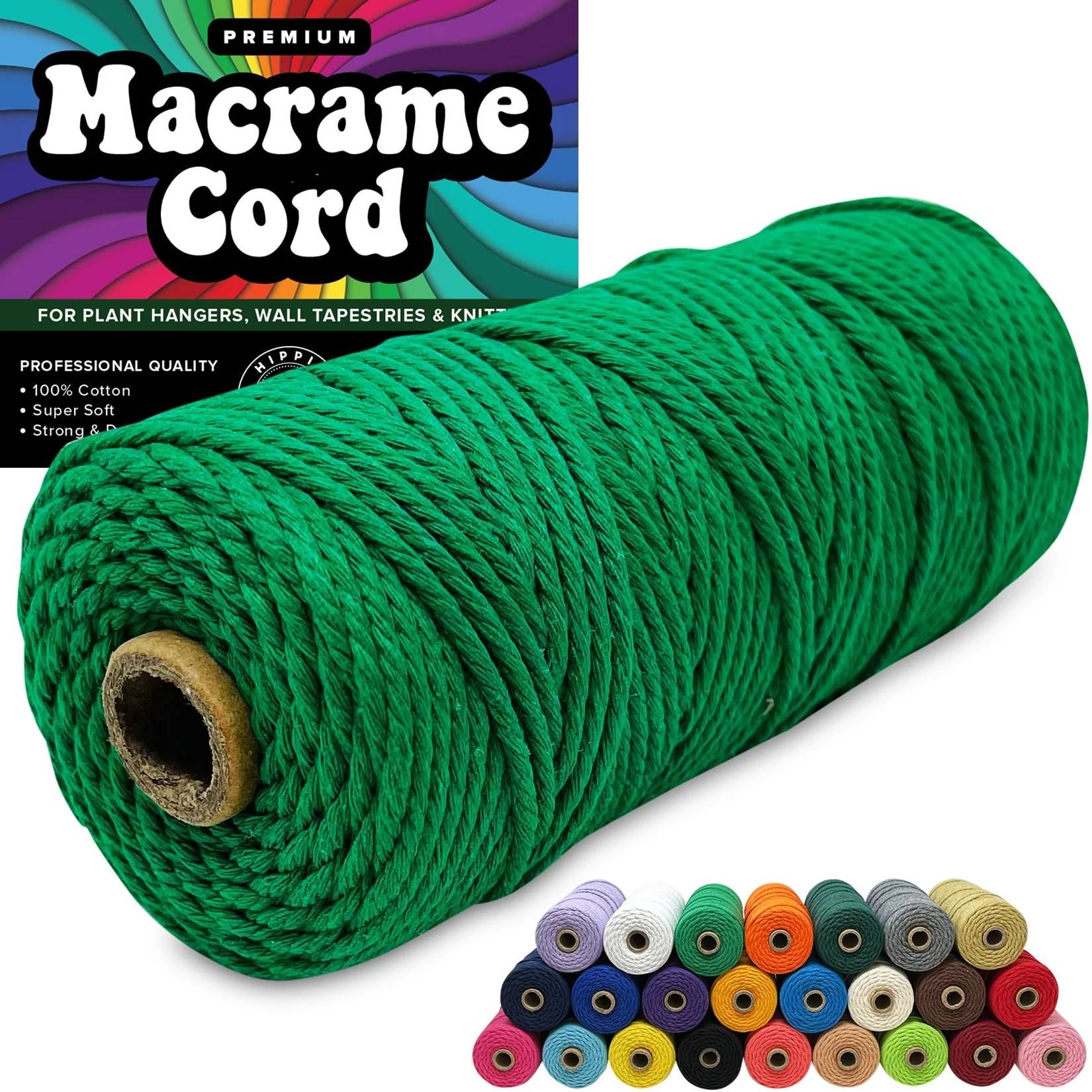 100% Cotton Macrame 3mm Cord