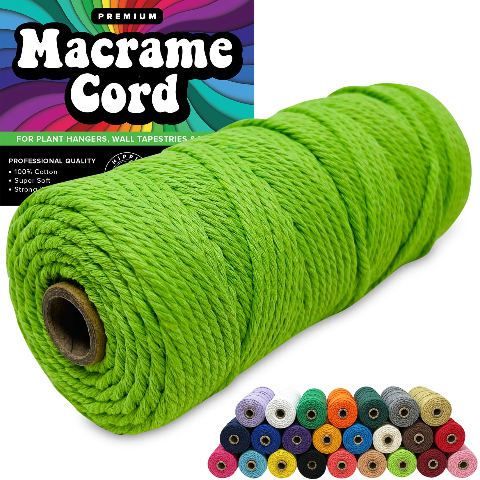 100% Cotton Macrame 3mm Cord