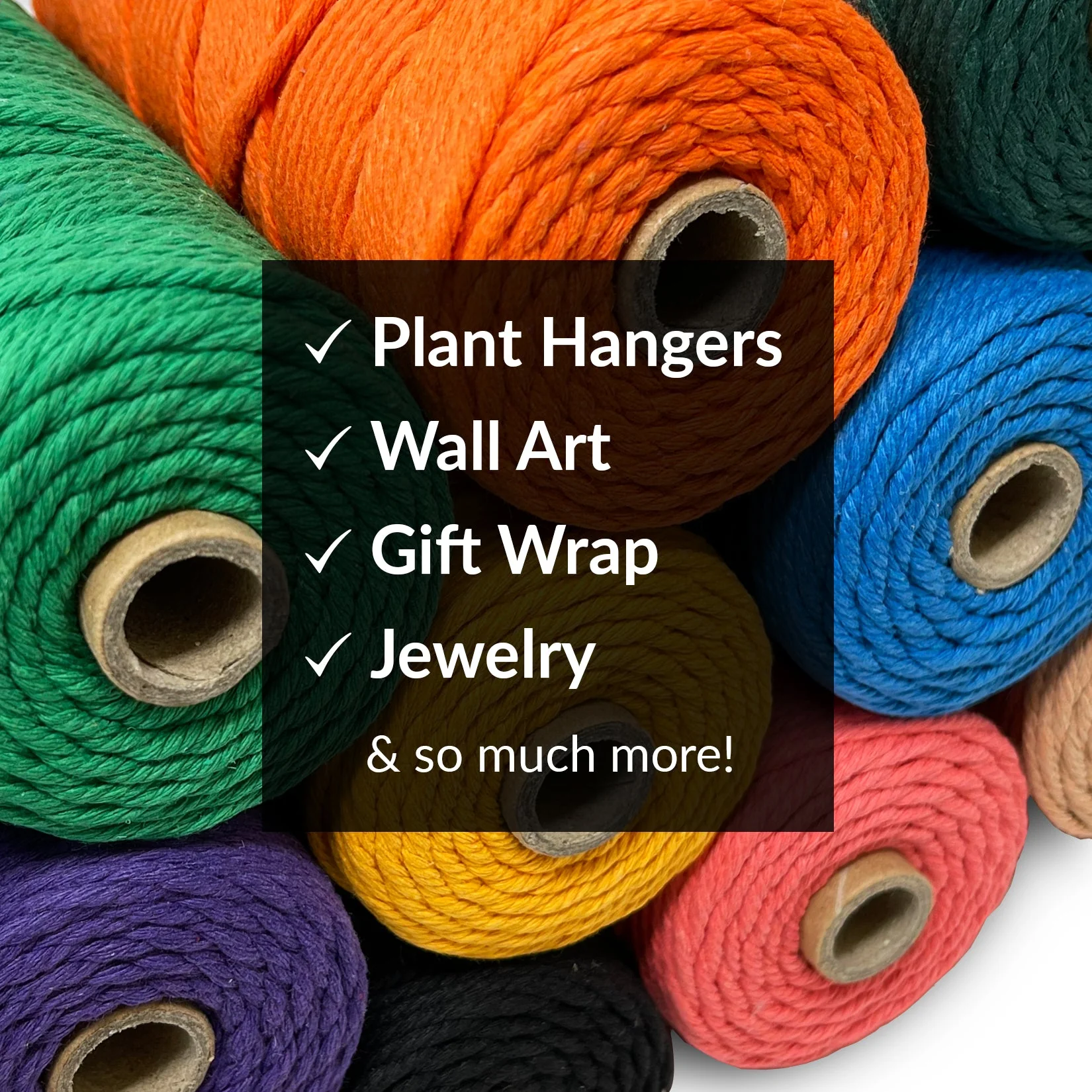 100% Cotton Macrame 3mm Cord
