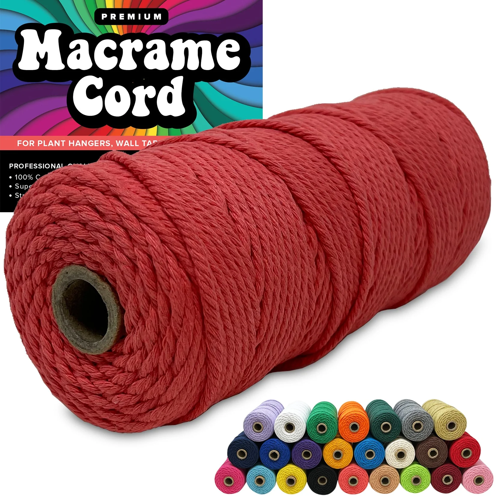 100% Cotton Macrame 3mm Cord