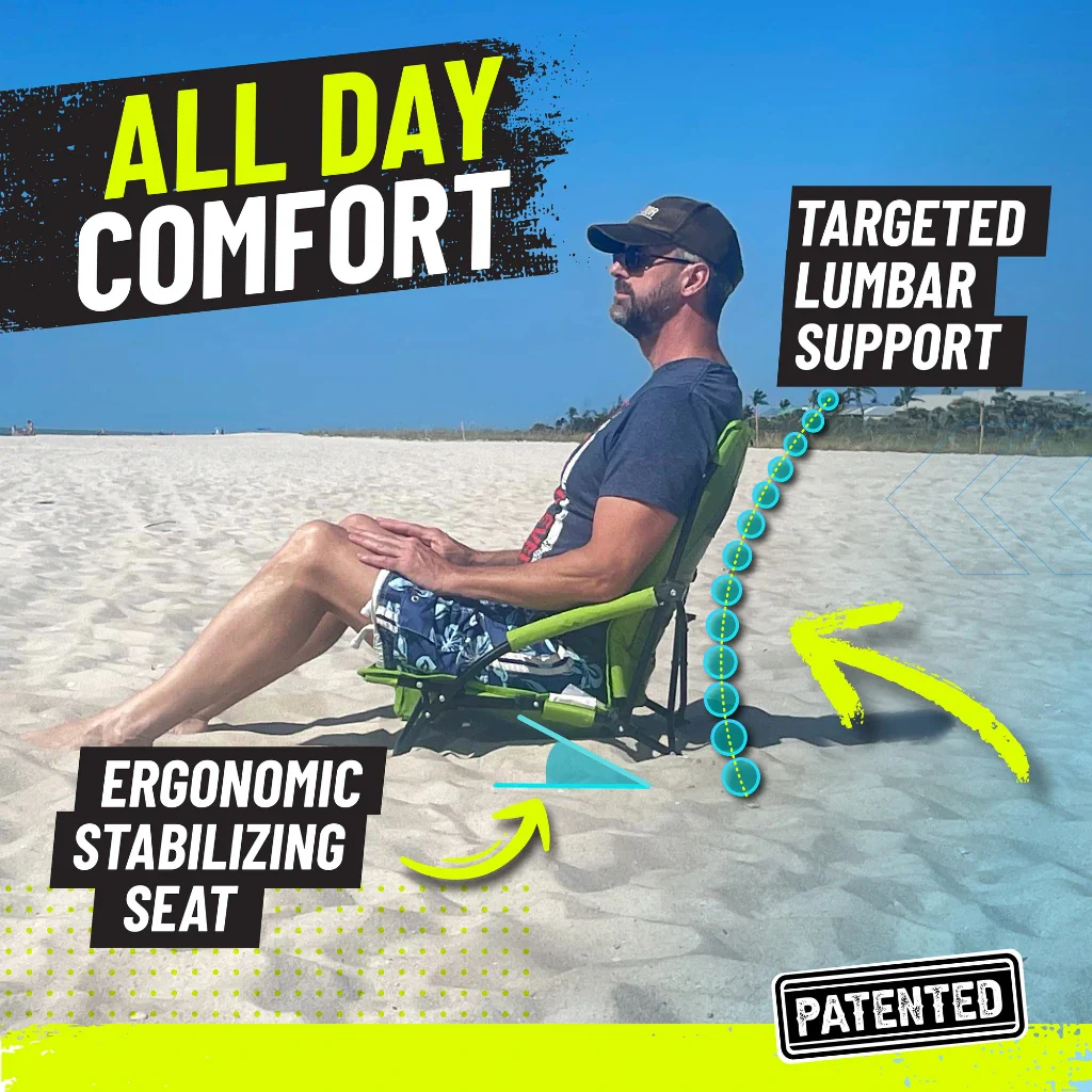 STRONGBACK Low Gravity Beach Chair