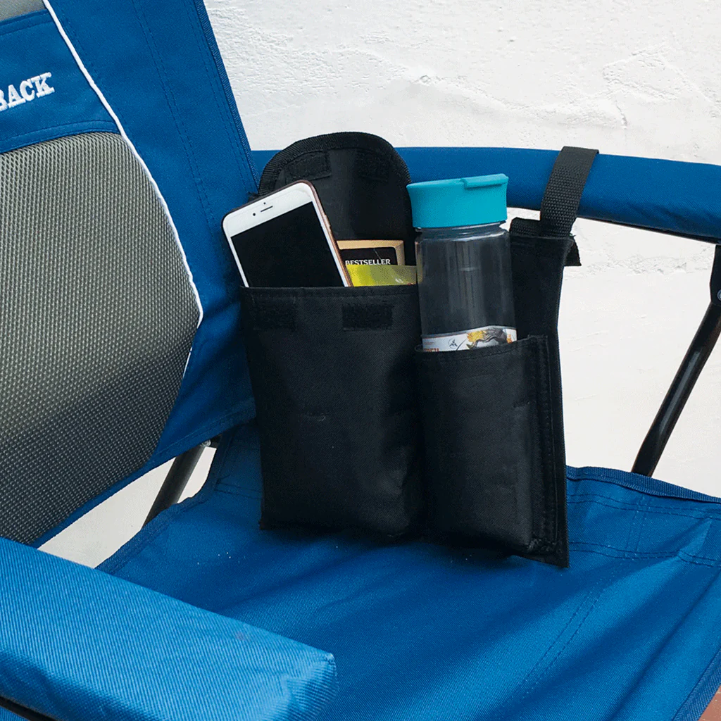 Elite and Guru Upgraded Cup Holder and Pocket for Camping Chair | Strongback Chair