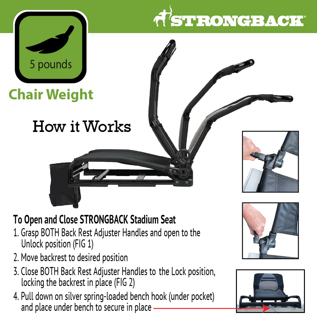 STRONGBACK Stadium Seat