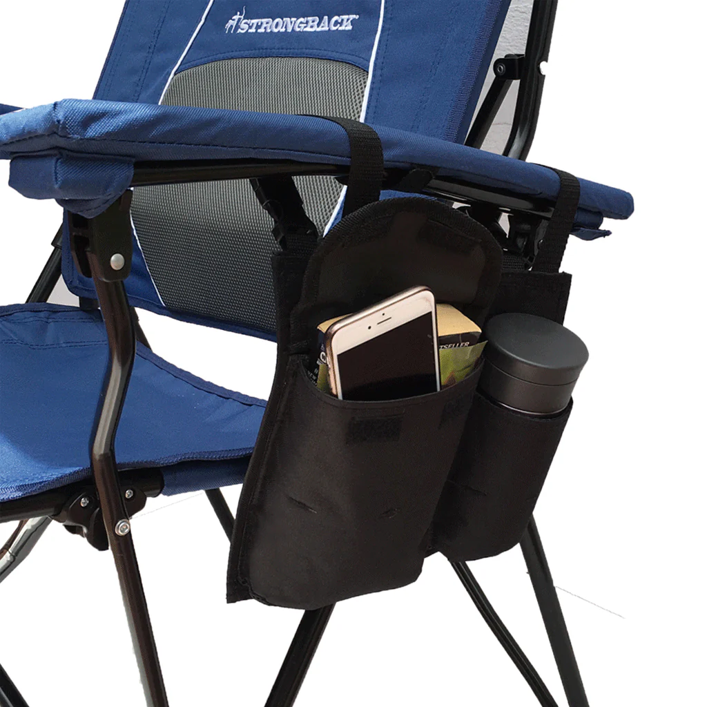 Elite and Guru Upgraded Cup Holder and Pocket for Camping Chair | Strongback Chair