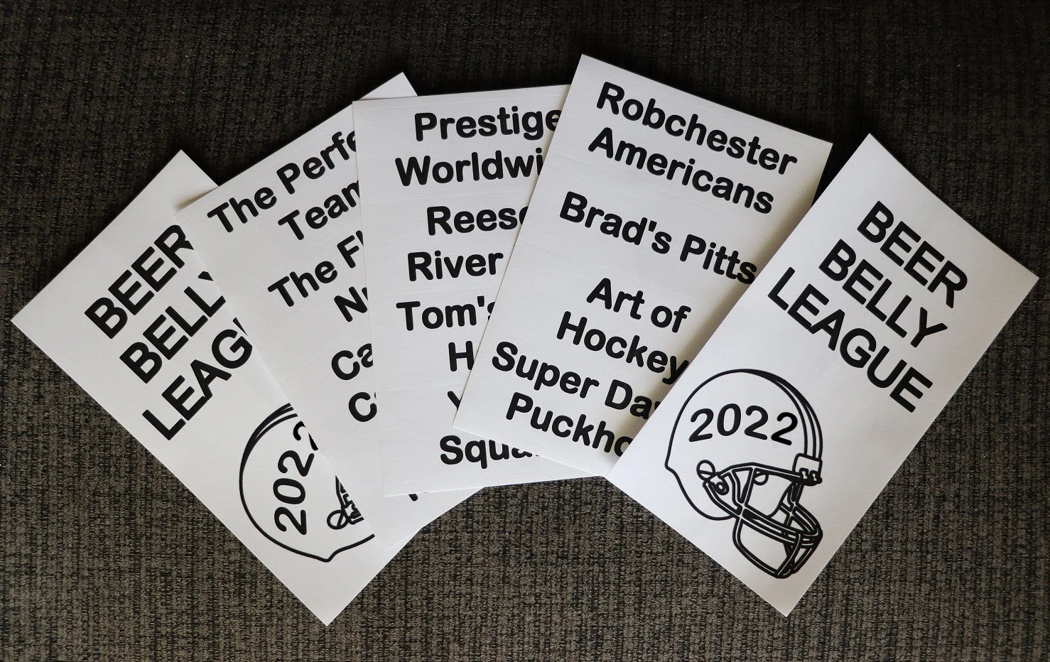Fantasy Football: Custom League & Team Name Labels