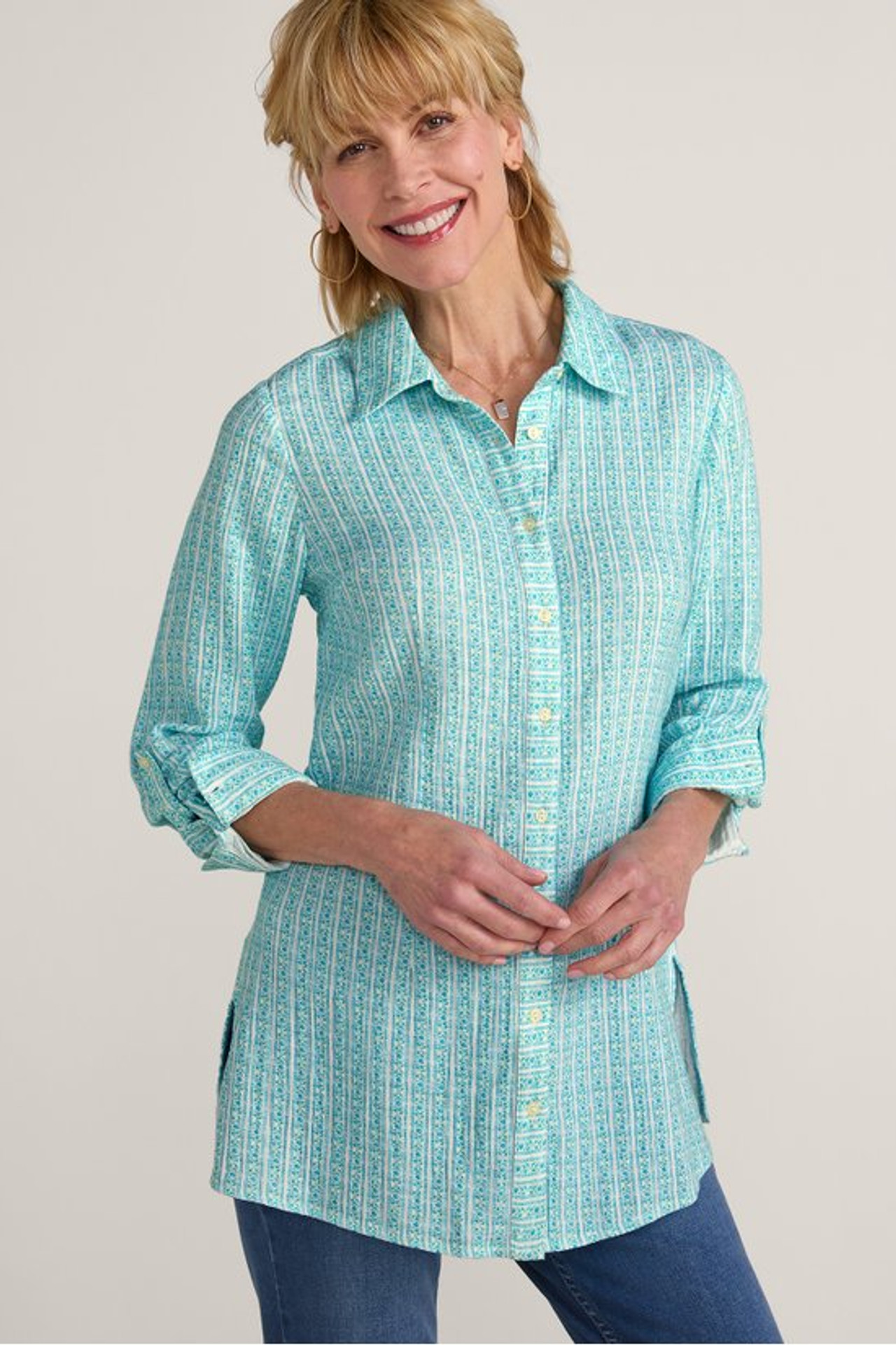 Lilou Gauze Tunic - Soft Surroundings Outlet