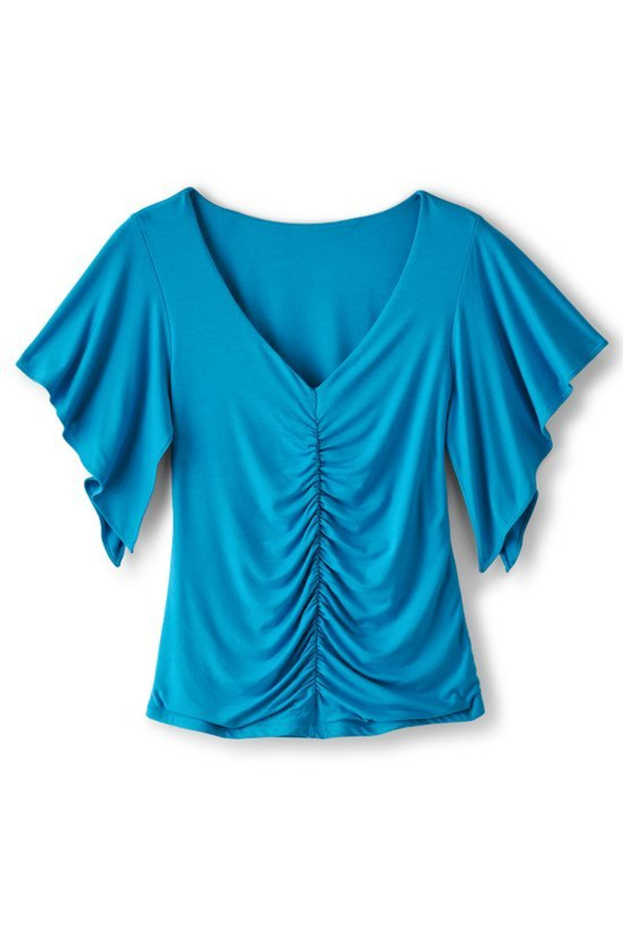 Leya Ruched Top - Soft Surroundings Outlet