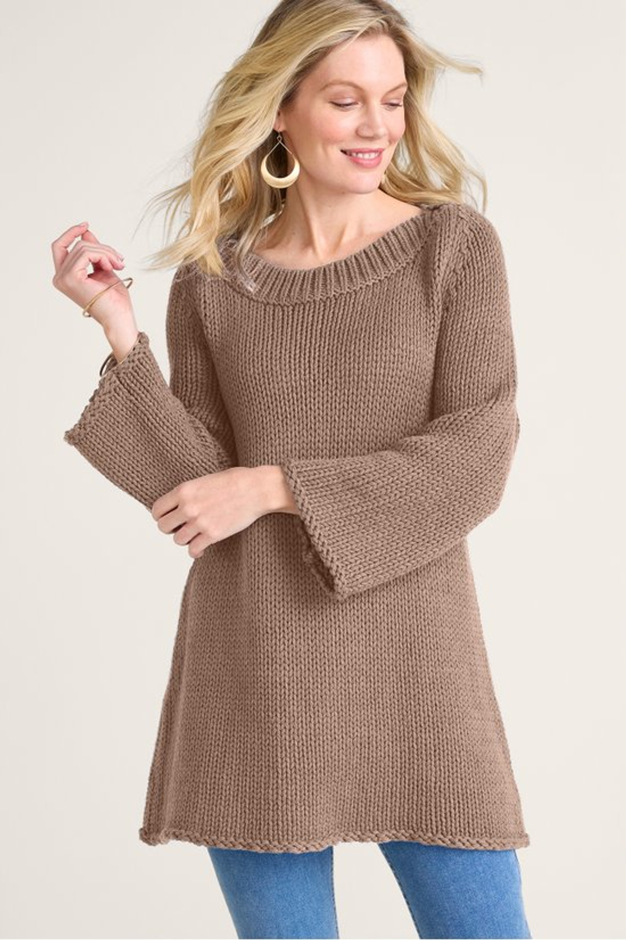 Seafarer Sweater Tunic - Soft Surroundings Outlet