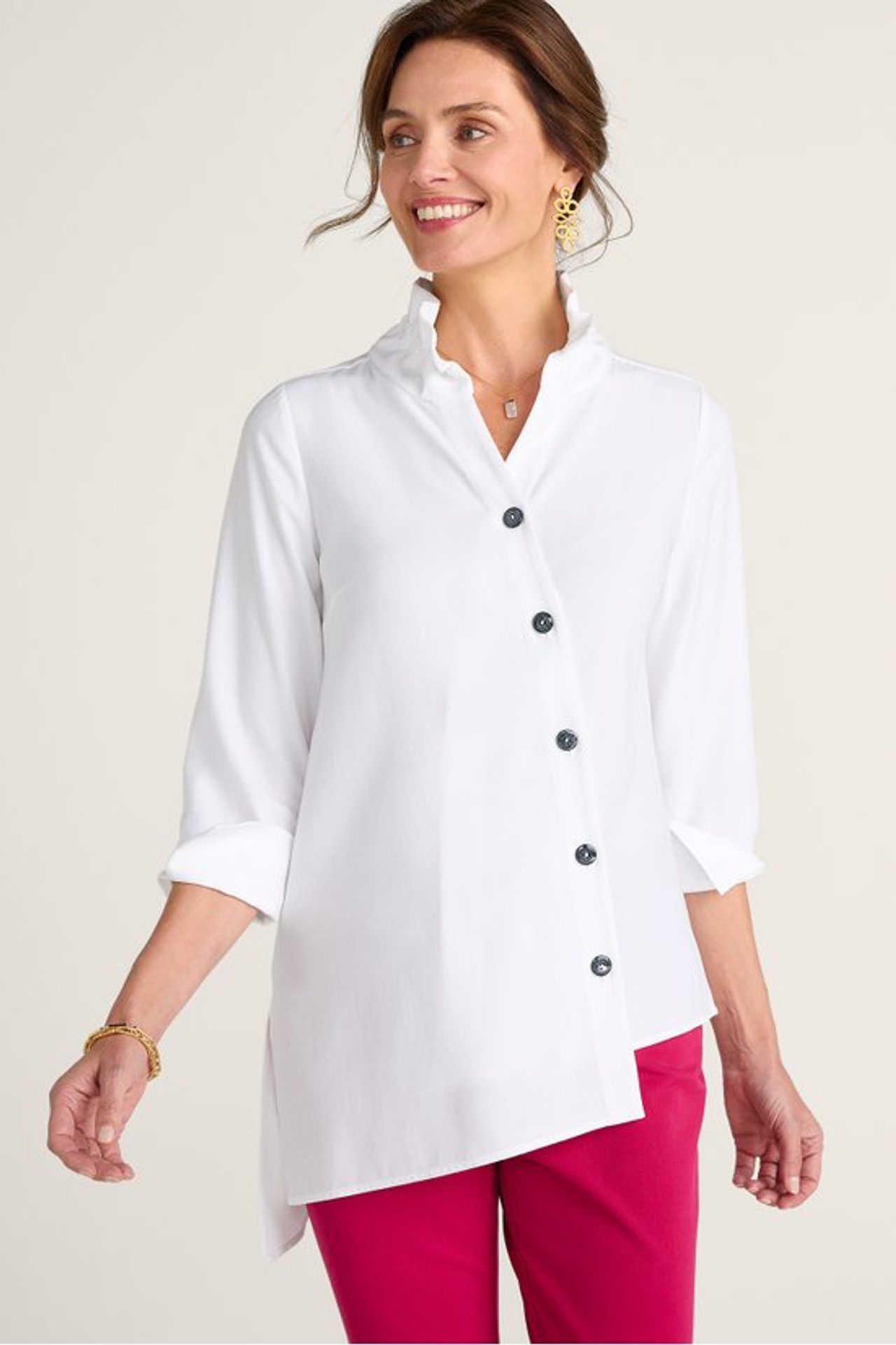 Brea Asymmetric Shirt - Soft Surroundings Outlet