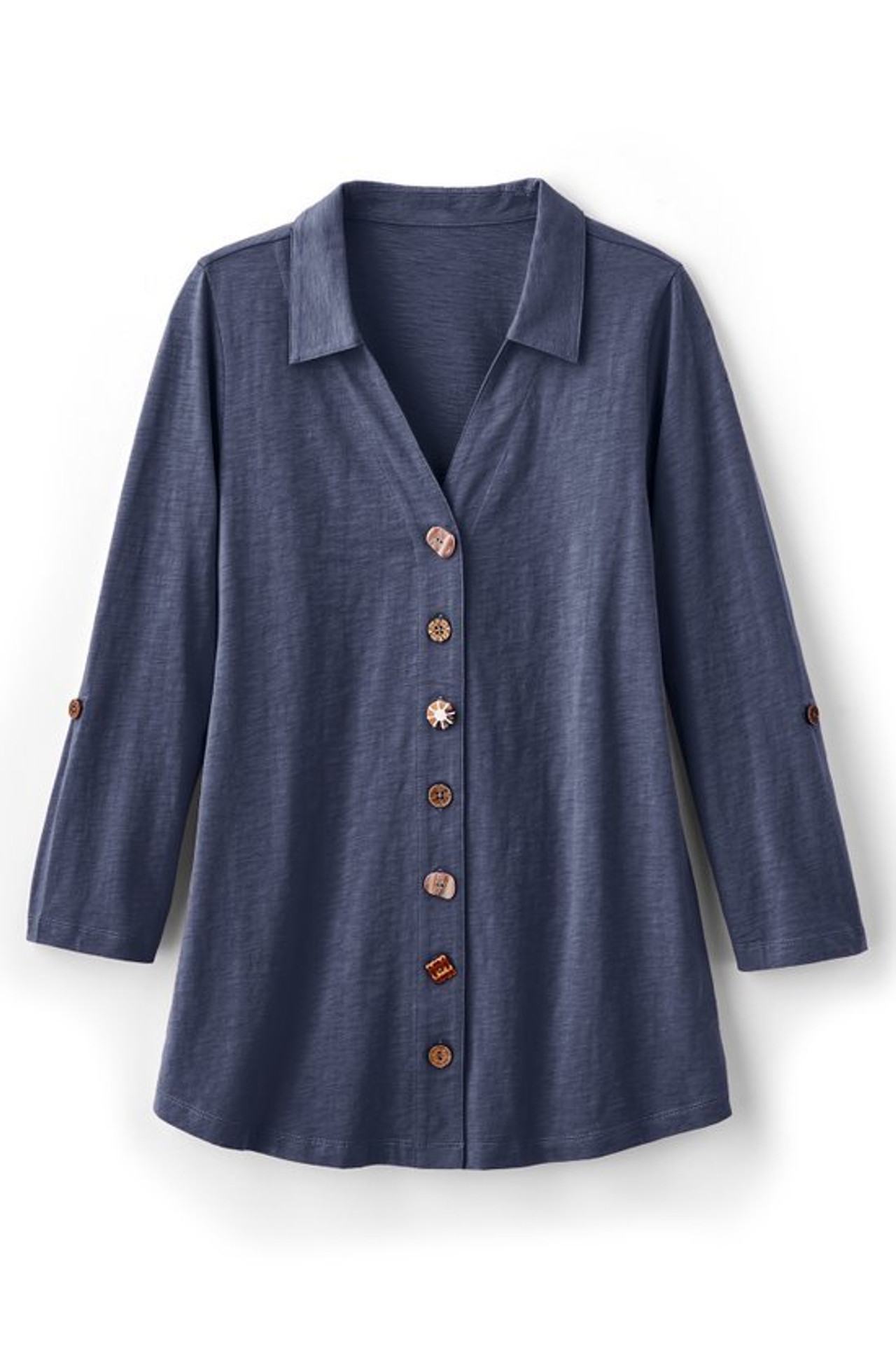 Danielle 3/4 Sleeve Tunic - Soft Surroundings Outlet