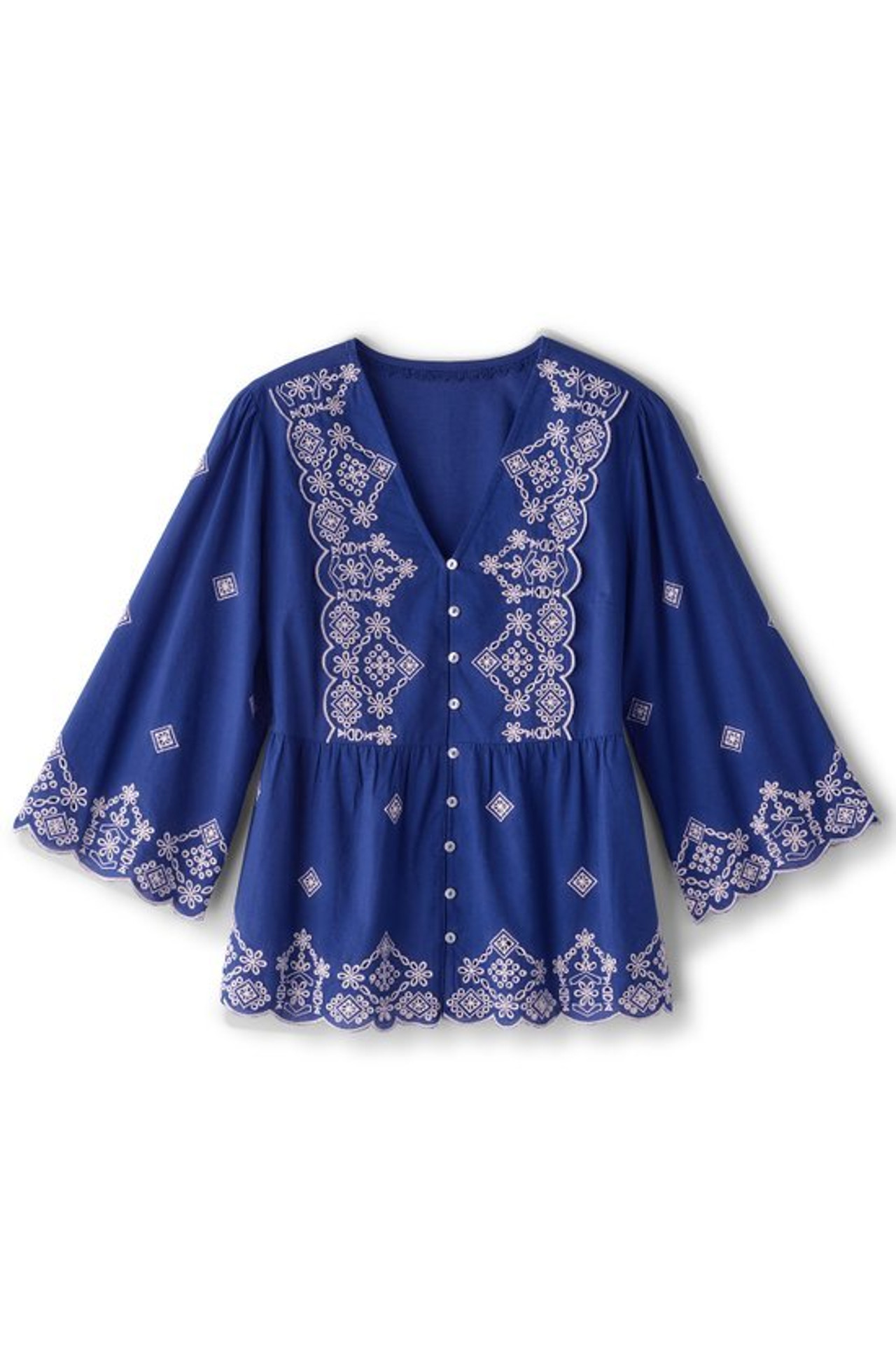 Shona Embroidered Top - Soft Surroundings Outlet