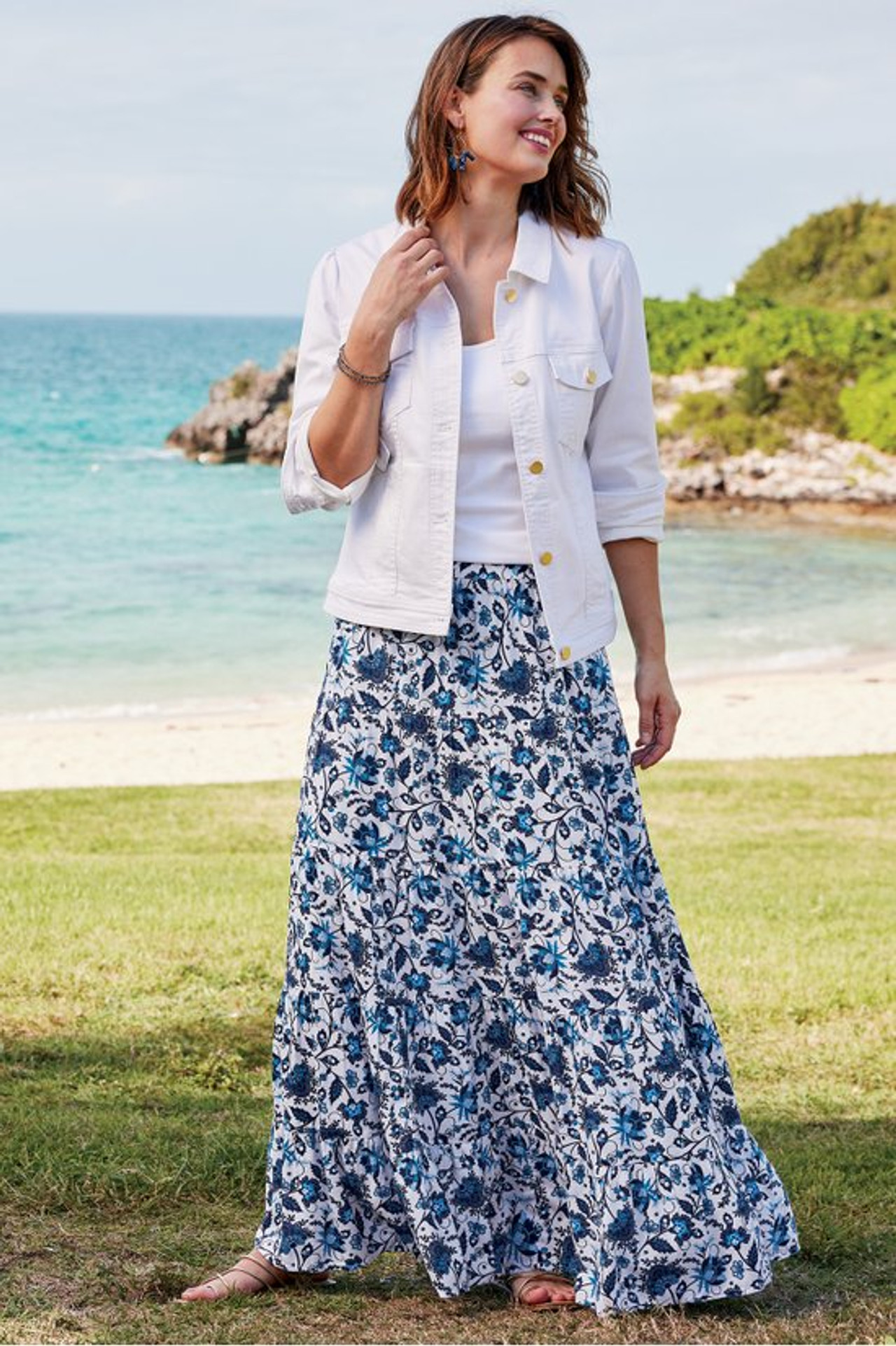Diana Shapely Denim Jacket - Soft Surroundings Outlet