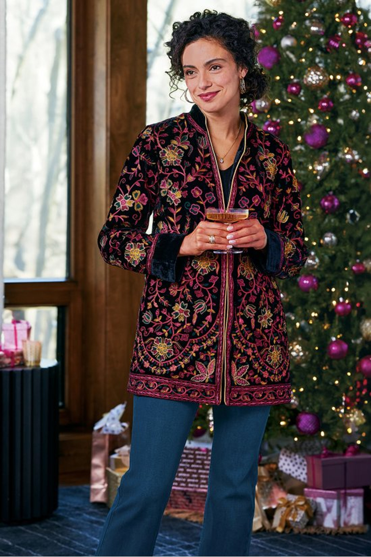 Astrid Velvet Jacket - Soft Surroundings Outlet
