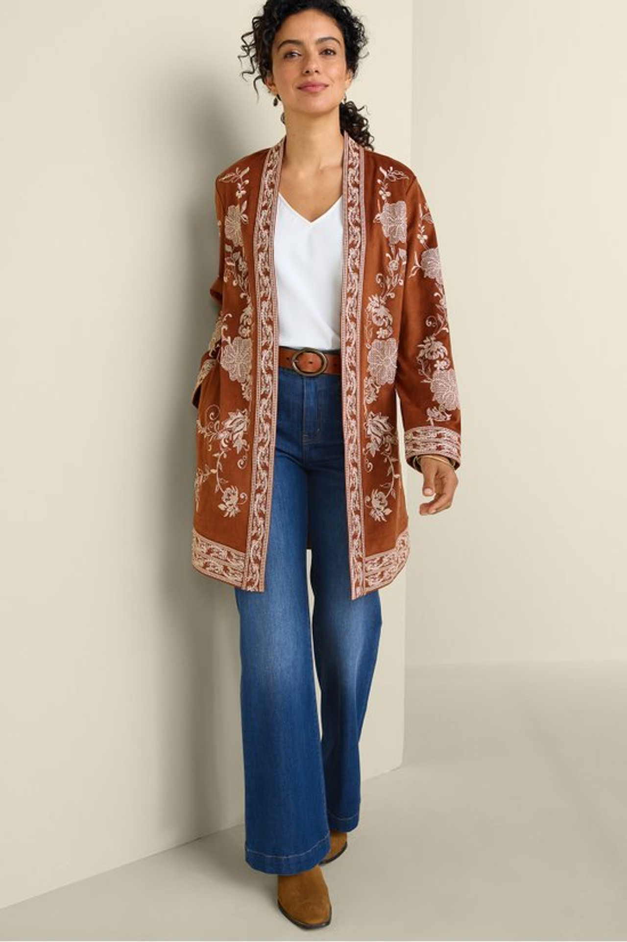 Marienne Faux Suede Jacket - Soft Surroundings Outlet
