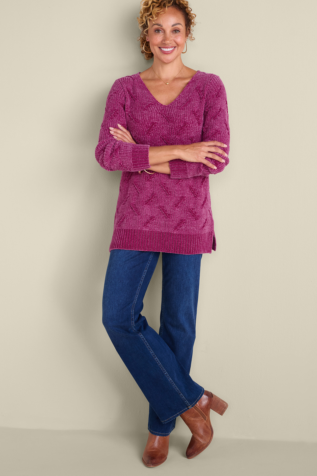 Trina Chenille Sweater - Soft Surroundings Outlet