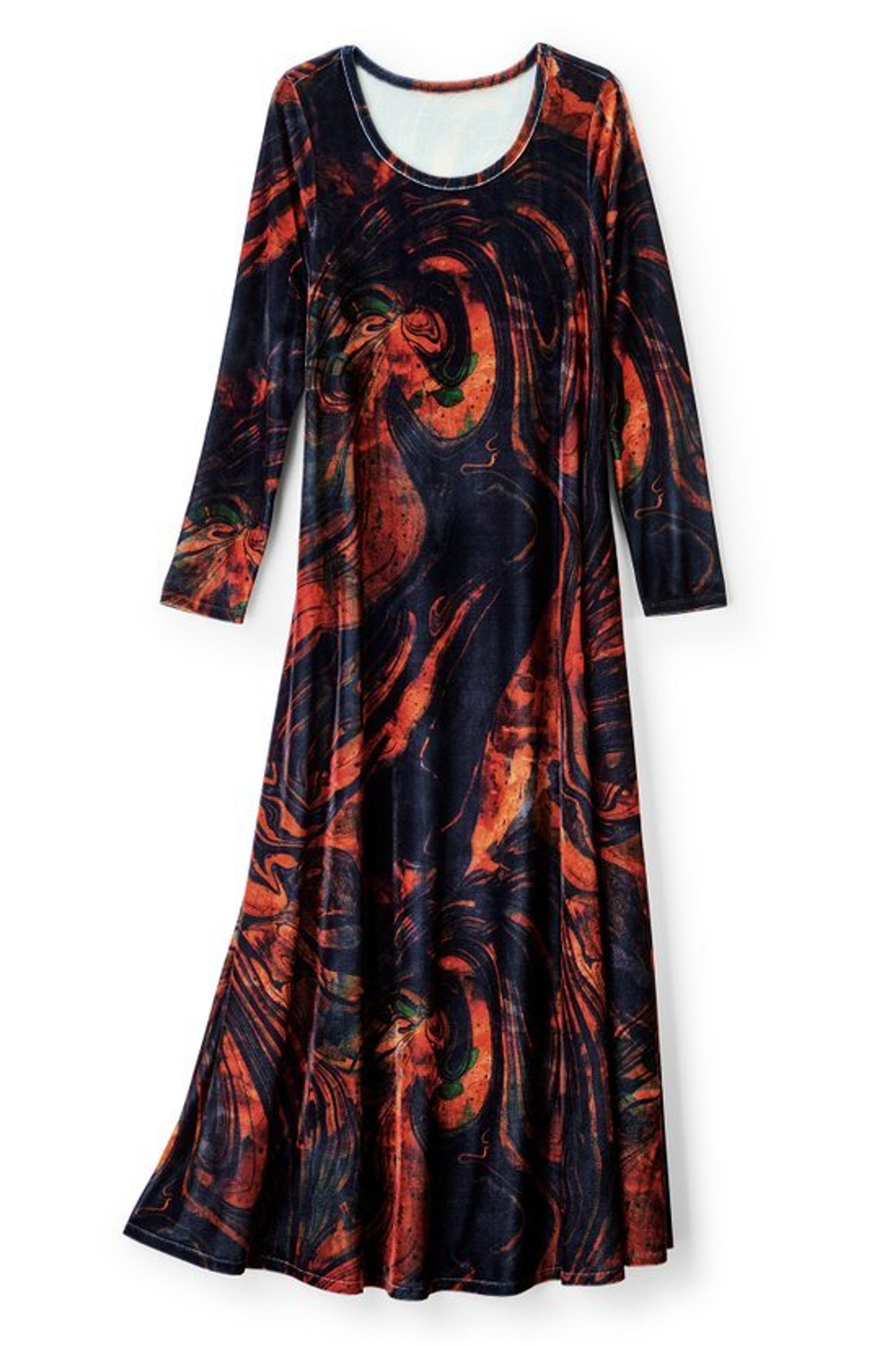 Santiago Stretch Velvet Dress - Soft Surroundings Outlet