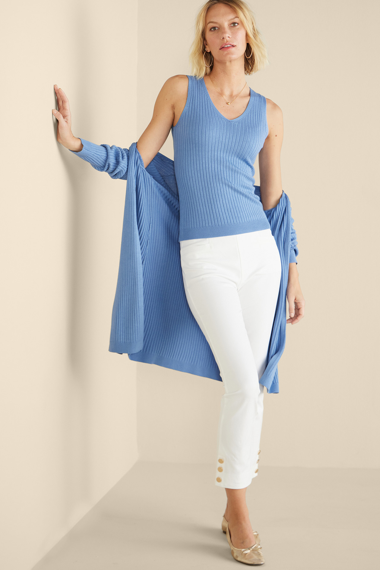 SoftEssential™ Ribbed Sweater Tank - Soft Surroundings Outlet