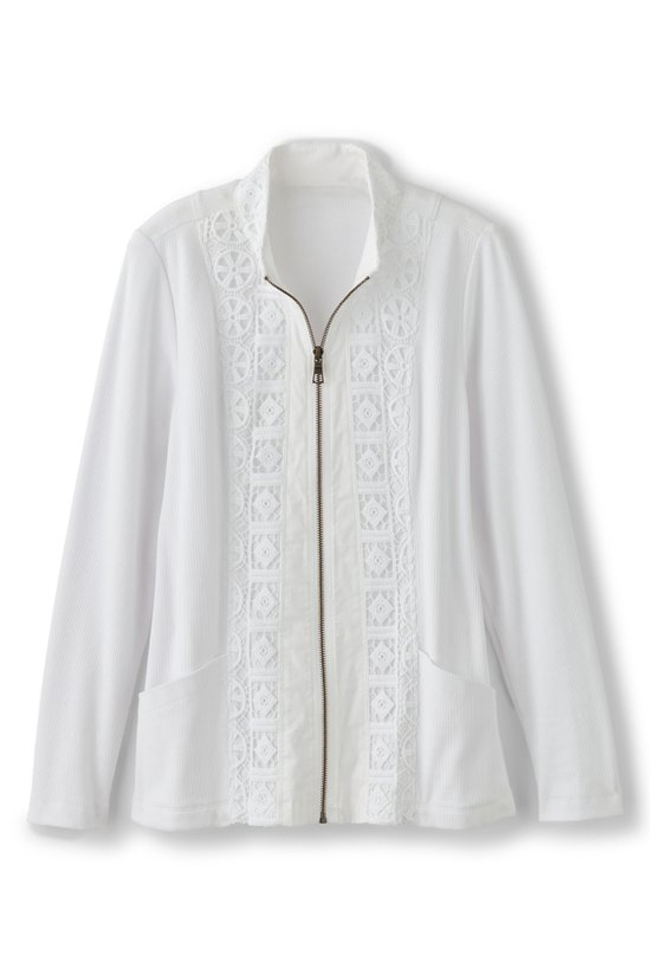 Eyelet Zip Jacket - Soft Surroundings Outlet