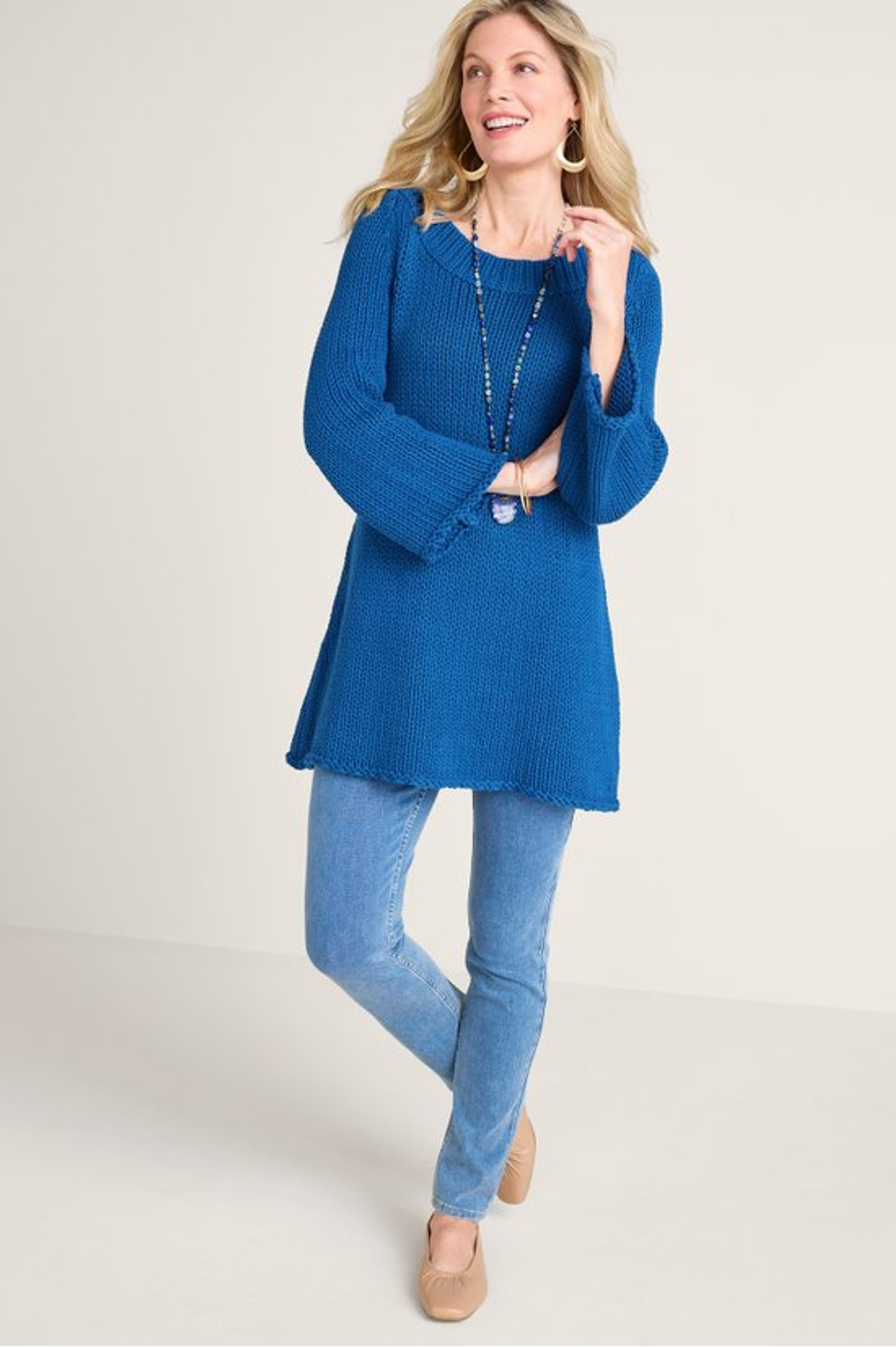 Seafarer Sweater Tunic - Soft Surroundings Outlet