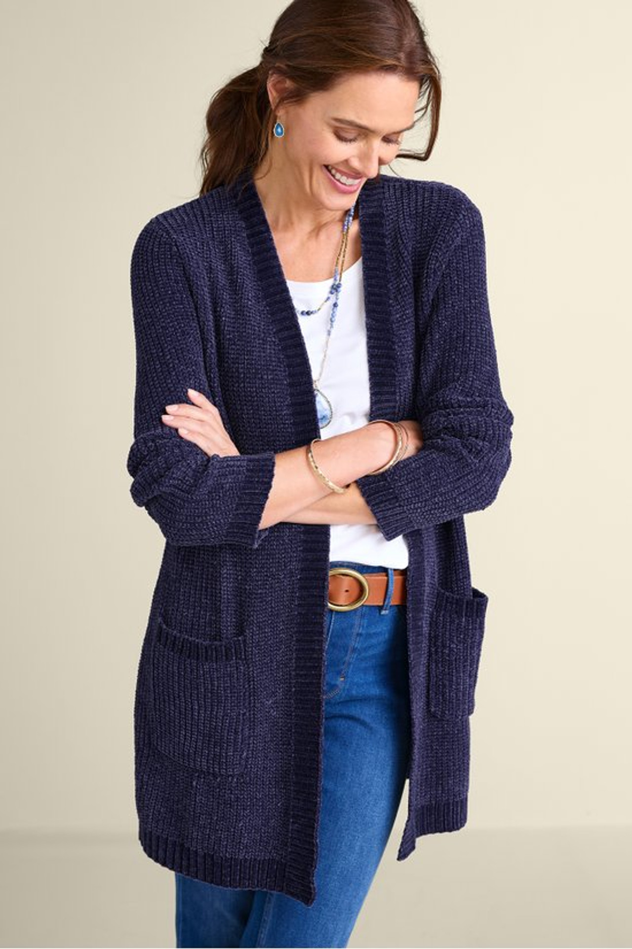 Faith Chenille Cardigan - Soft Surroundings Outlet
