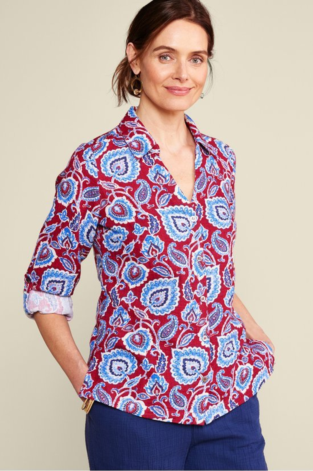 Addison Gauze Big Shirt - Soft Surroundings Outlet