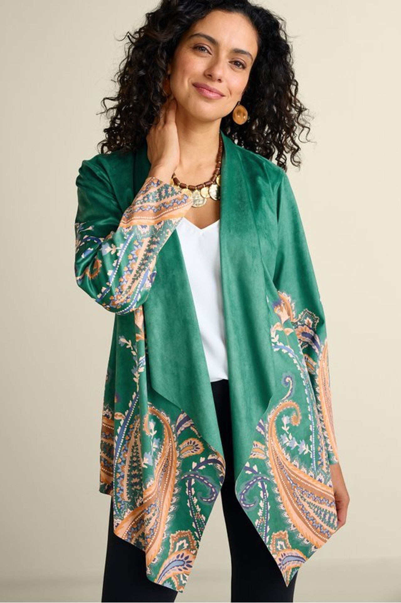 Chouteau Faux Suede Jacket - Soft Surroundings Outlet